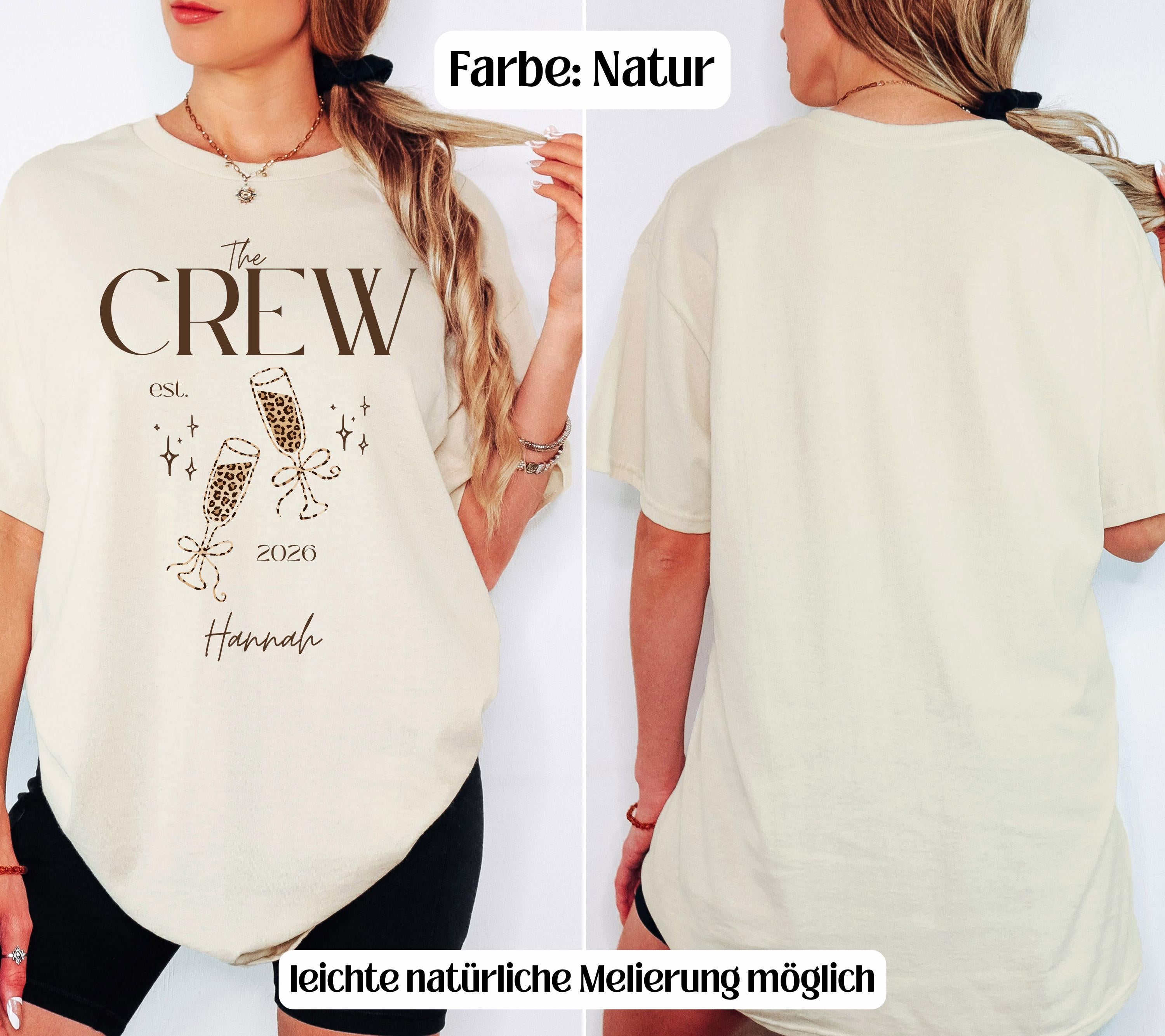 JGA Shirt, Junggesellenabschied Shirts, Team Bride, Braut Shirt , JGA Frauen, personalisierte Jga Shirts, Leo Muster, Leopard Damen, vorne