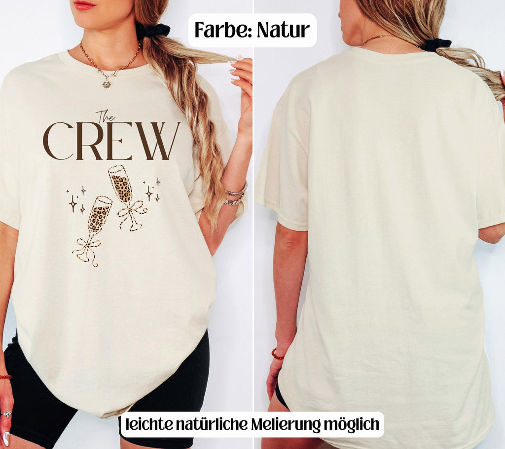 JGA Shirt, Junggesellenabschied Shirts, Team Bride, Braut Shirt , JGA Frauen, Gruppenshirt, Hochzeit, Leo Muster, Leopard Damen, Print vorne