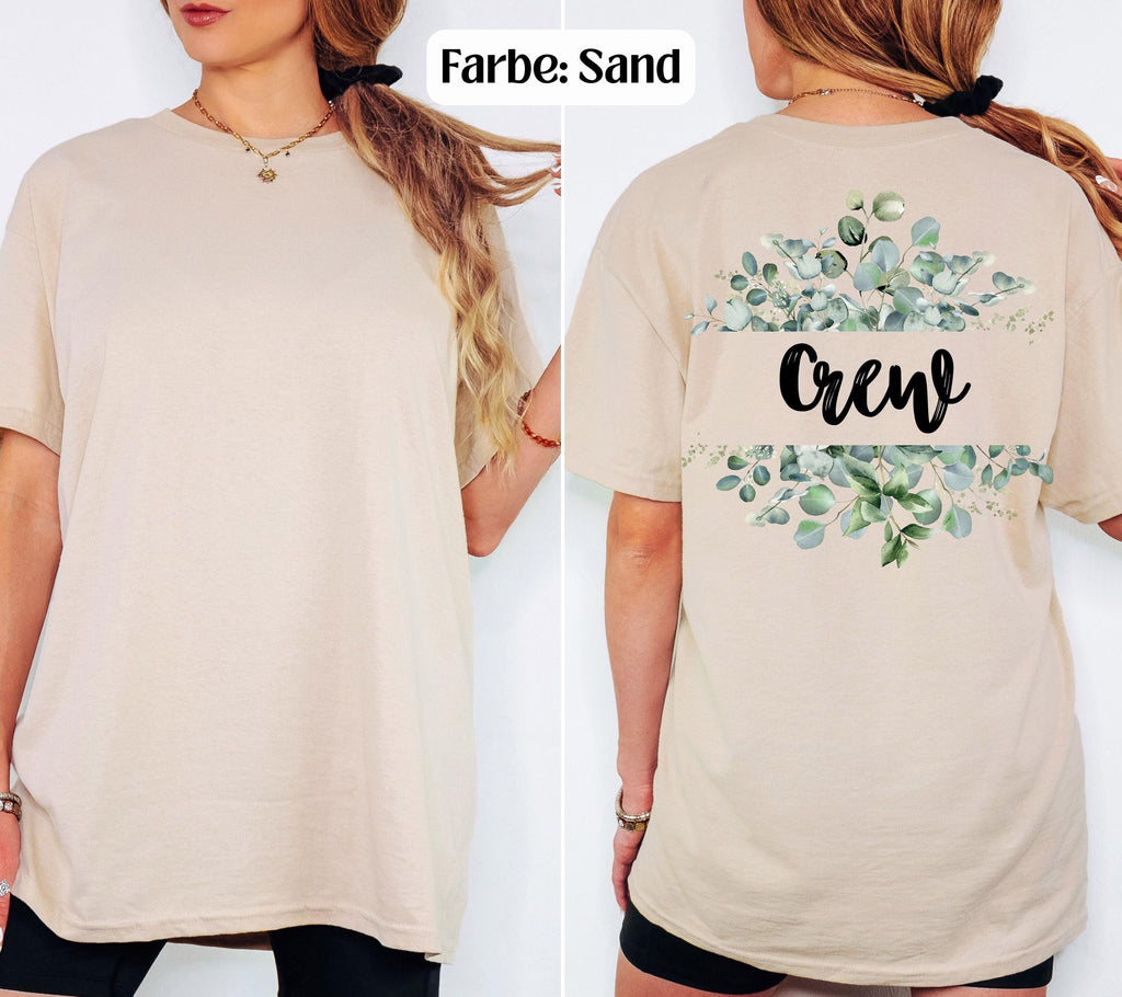 Bride Shirt, Junggesellenabschied T-Shirt, JGA Shirts Frauen, Eukalyptus, Salbei, Team Shirts, Braut Shirt, JGA Shirt, Hochzeit, Accessoires