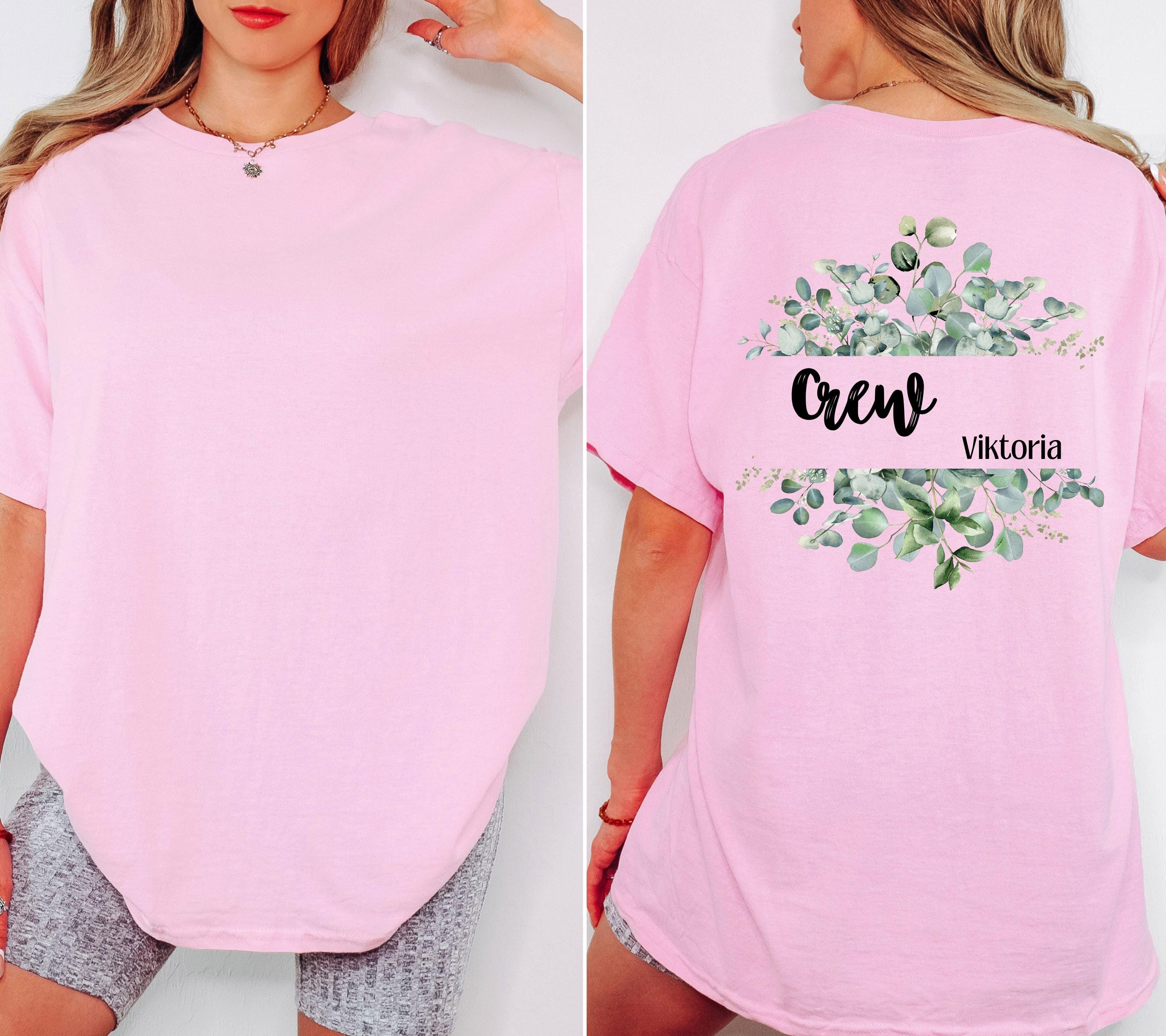 JGA Shirt, Junggesellenabschied T-Shirt, JGA Shirts Frauen, Eukalyptus, Salbei, Team Shirts, Braut Shirt, The Bride, Hochzeit, Accessoires