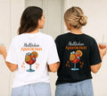 Hallöchen Aperölchen Shirt, JGA, Gruppenshirt, Backprint, Spritz, Cocktail, Sommer T-Shirt Damen, Shirts Frauengruppe, orange, Sekt, Urlaub