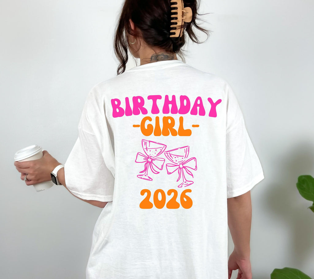 Birthday Girl Shirt, Crew Shirt, Geburtstag Shirt, personalisiertes 30. Geburtstag Shirt, Geschenkidee Geburtstag, 30 Jahre, Gruppe, pink