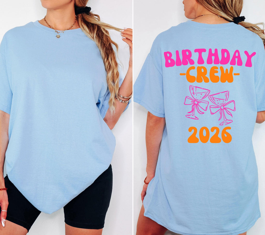 Birthday Girl Shirt, Crew Shirt, Geburtstag Shirt, personalisiertes 30. Geburtstag Shirt, Geschenkidee Geburtstag, 30 Jahre, Gruppe, pink