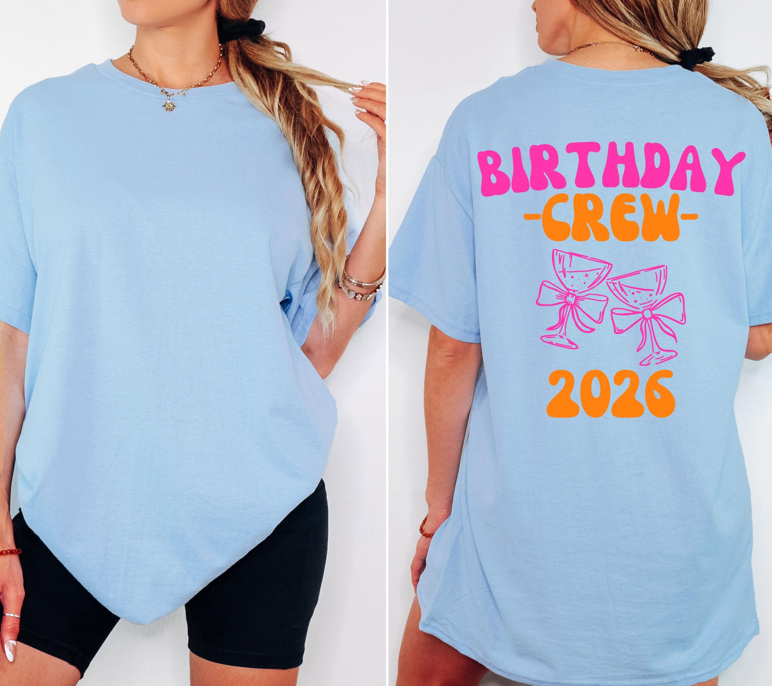 Birthday Girl Shirt, Crew Shirt, Geburtstag Shirt, personalisiertes 30. Geburtstag Shirt, Geschenkidee Geburtstag, 30 Jahre, Gruppe, pink