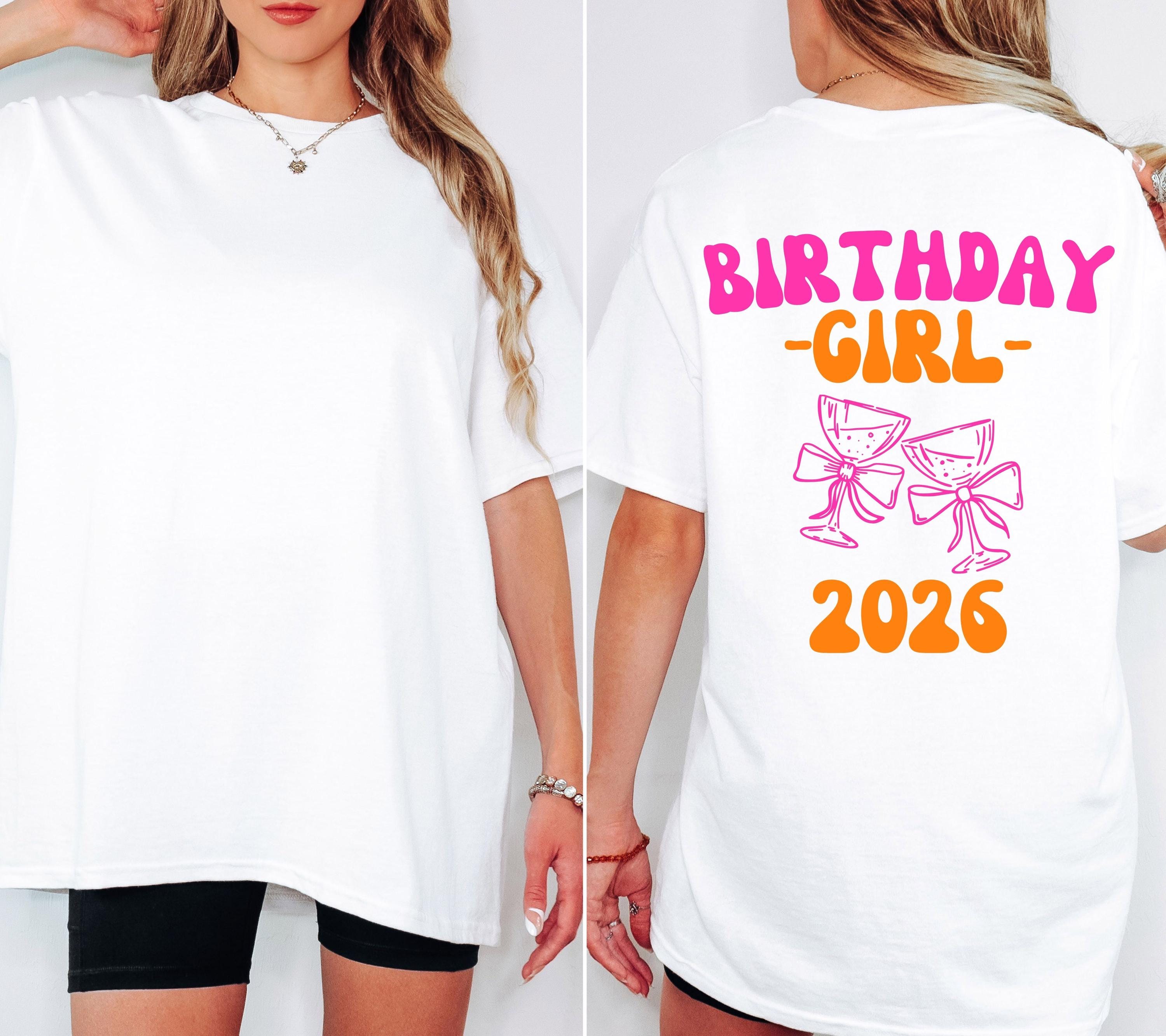 Birthday Girl Shirt, Crew Shirt, Geburtstag Shirt, personalisiertes 30. Geburtstag Shirt, Geschenkidee Geburtstag, 30 Jahre, Gruppe, pink