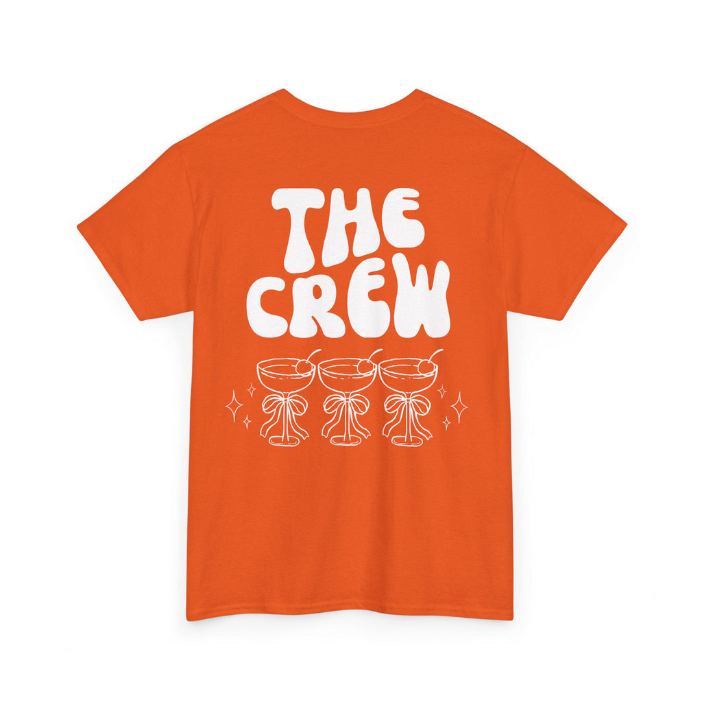 JGA Shirt Backprint, Junggesellinnenabschied Shirts, JGA Shirts orange, Bride, Team, Braut T-Shirt, JGA Frauen, Gruppenshirt, Hochzeit Shirt