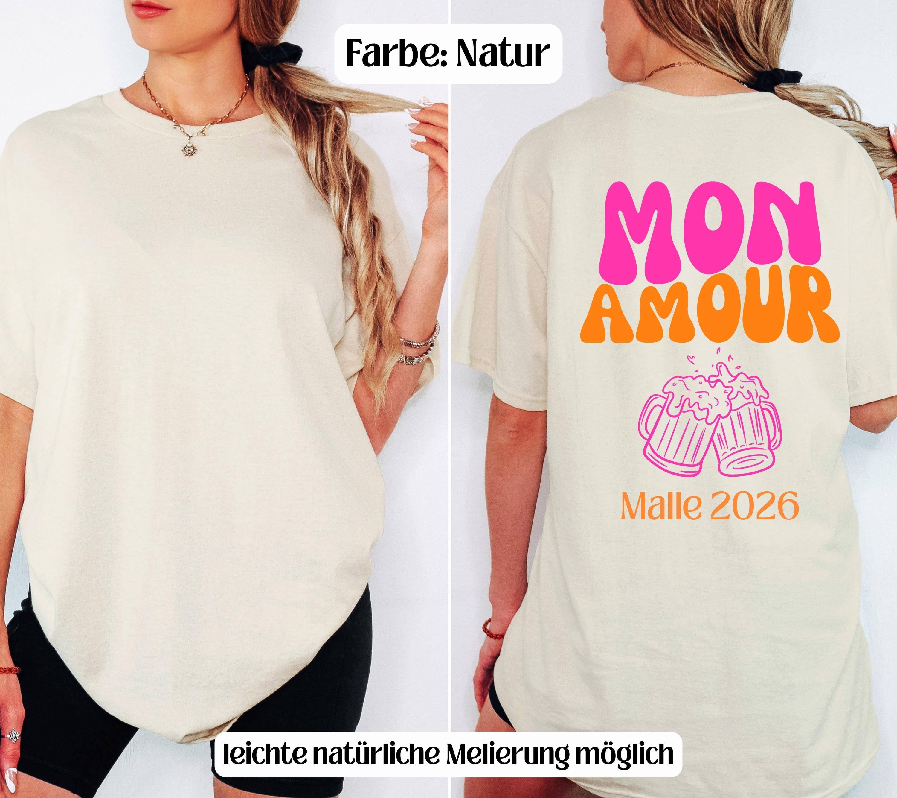Malle Shirt, Mon Amour Shirt, Backprint, Malle 2026, Malle T-Shirt, Mallorca Shirts, Bier Shirt, Sauf T Shirt, Gruppenshirt