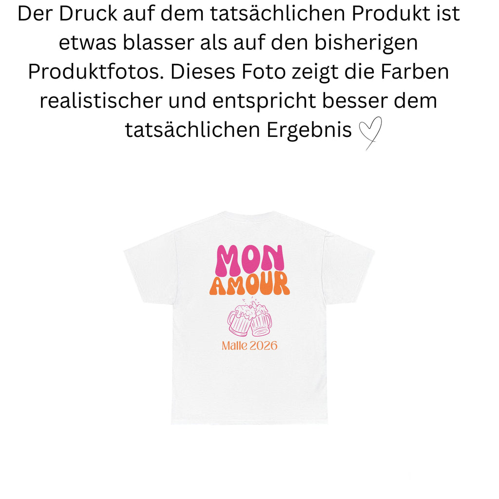 Malle Shirt, Mon Amour Shirt, Backprint, Malle 2026, Malle T-Shirt, Mallorca Shirts, Bier Shirt, Sauf T Shirt, Gruppenshirt