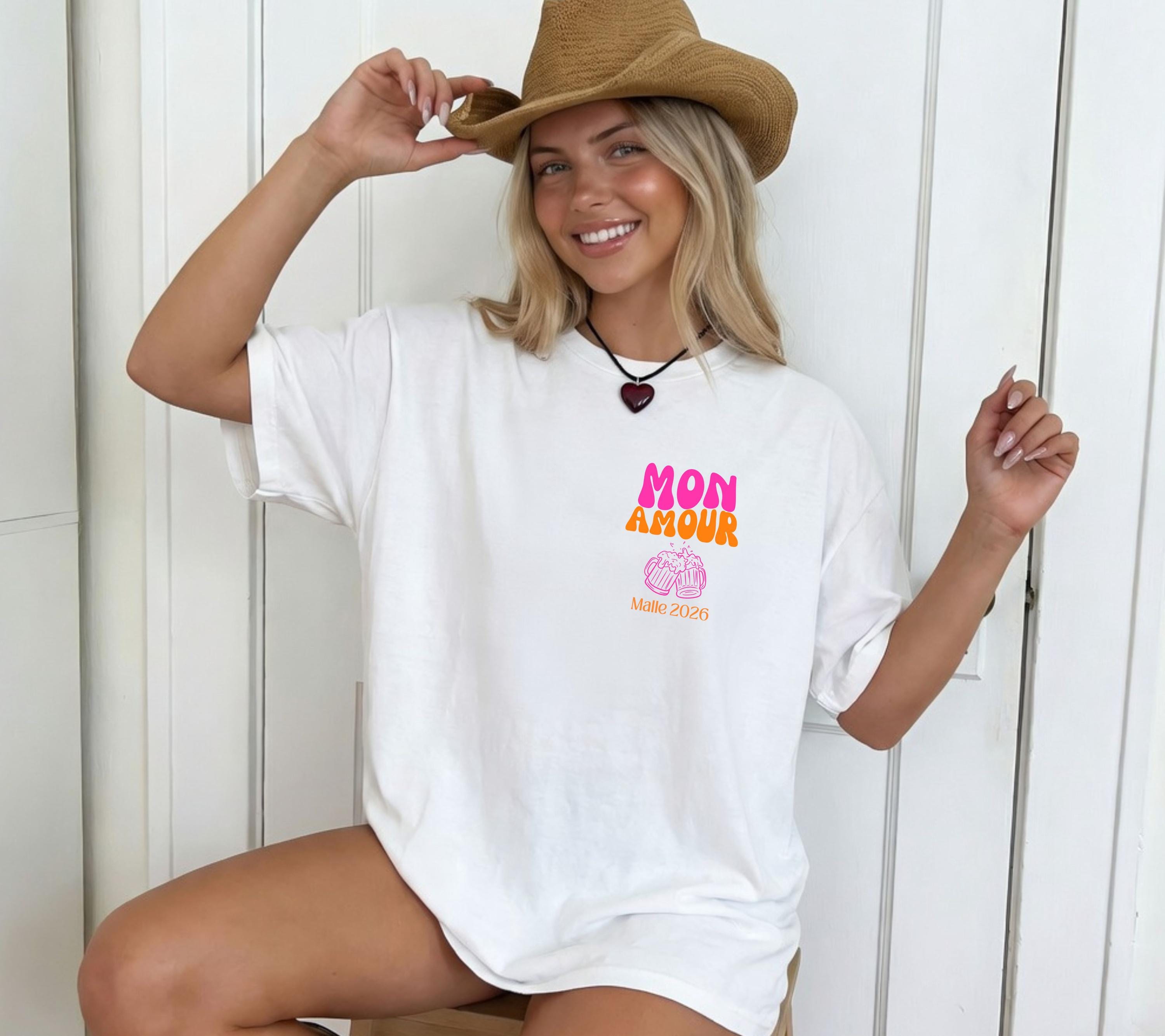 Malle Shirt, Mon Amour Shirt, Backprint, Malle 2026, Malle T-Shirt, Mallorca Shirts, Bier Shirt, Sauf T Shirt, Gruppenshirt