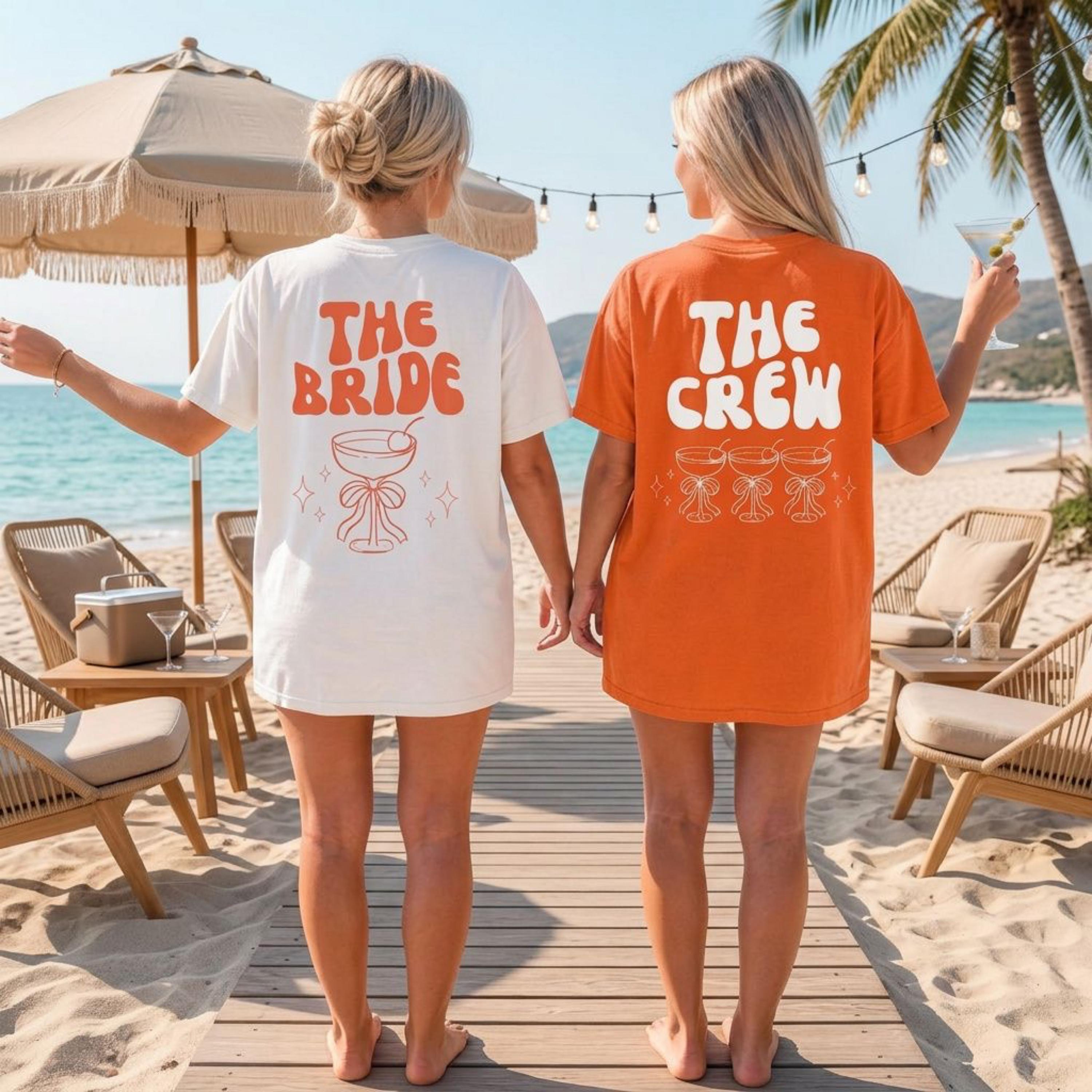 JGA T-Shirt, Junggesellenabschied Shirts, JGA Shirts orange, Bride, Team, Braut Shirt, JGA Frauen, Gruppenshirt, Hochzeit Shirt, Brautparty