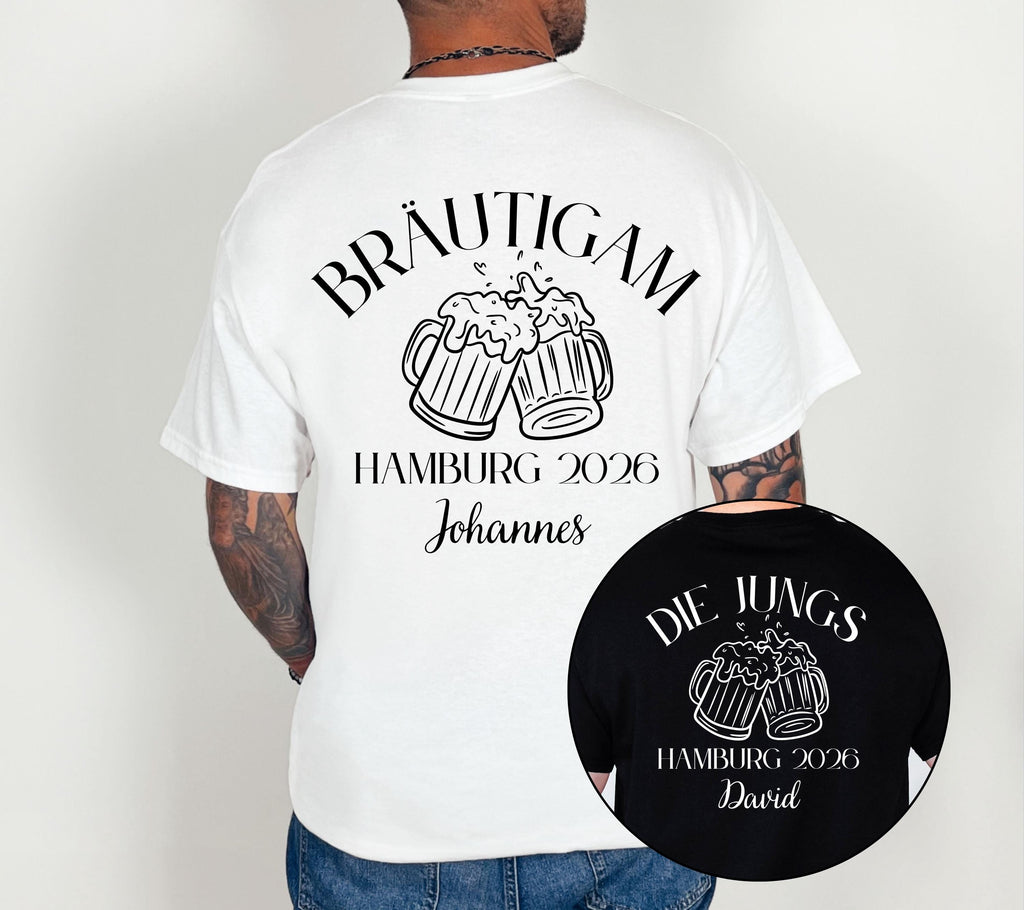 JGA Shirt Herren, Männer, Junggesellenabschied, Bräutigam, Team, Jungs, Groom, Gruppenshirt, lustiges JGA Shirt, witzig, cool, JGA Herren