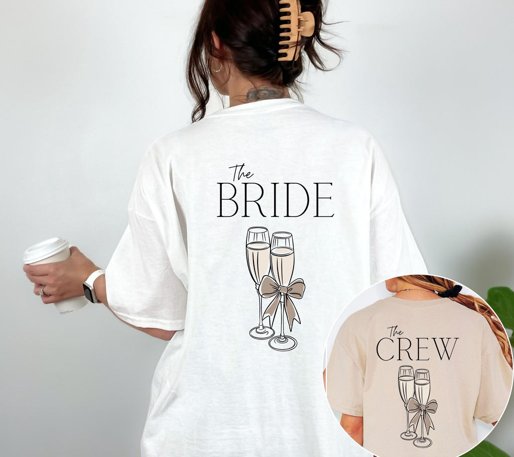 JGA Shirt, Junggesellenabschied Shirts, JGA Shirts beige, Bride, Team, Braut Shirt, JGA Frauen, Gruppenshirt, Hochzeit T-Shirt, Brautparty