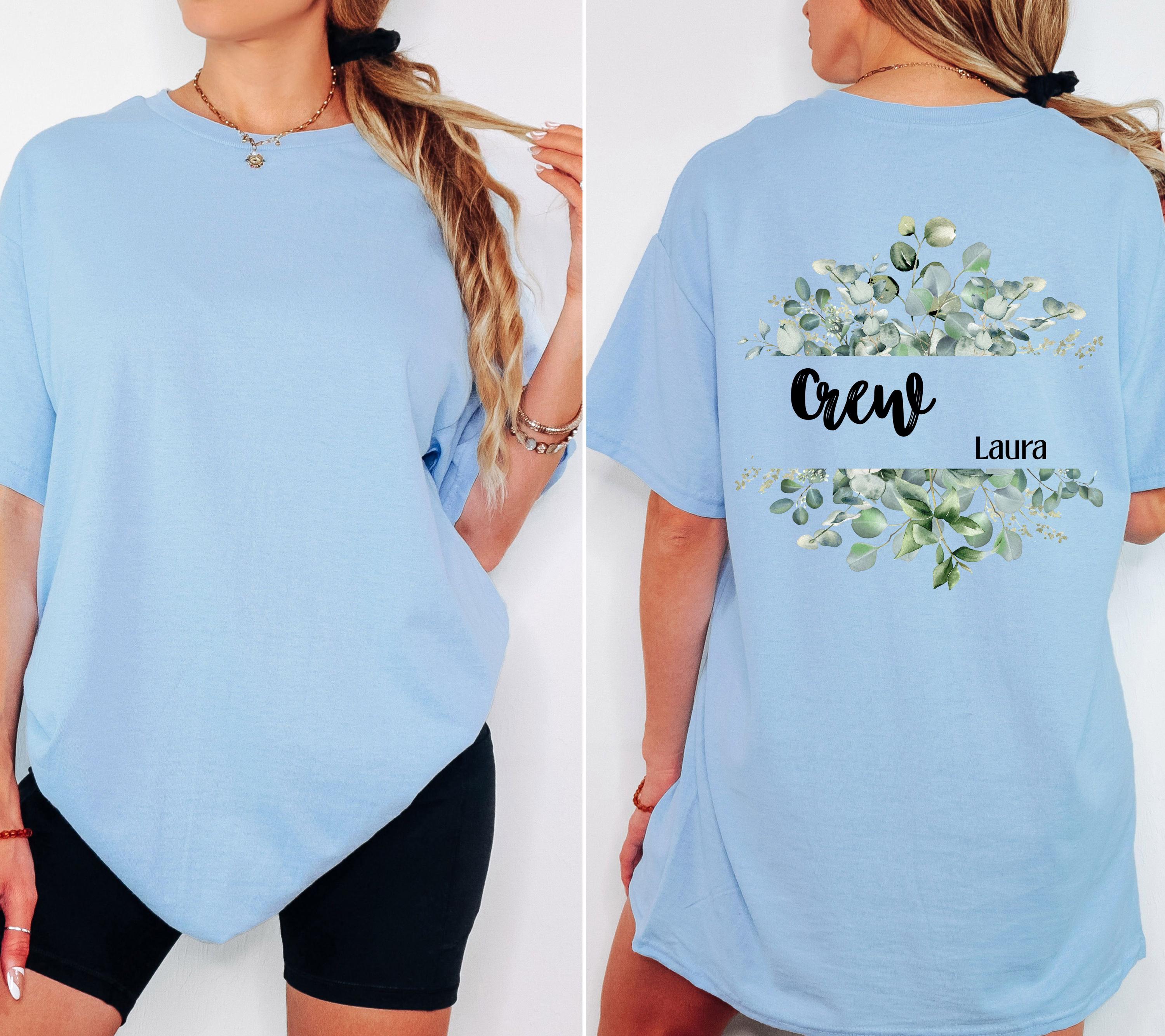 JGA Shirt, Junggesellenabschied T-Shirt, JGA Shirts Frauen, Eukalyptus, Salbei, Team Shirts, Braut Shirt, The Bride, Hochzeit, Accessoires