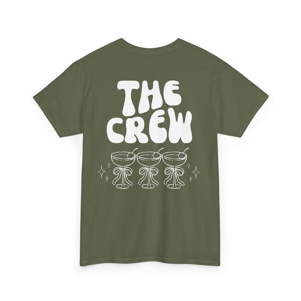JGA Shirt Backprint, Junggesellinnenabschied Shirts, JGA Shirts grün, Bride, Team, Braut T-Shirt, JGA Frauen, Gruppenshirt, Camping, Natur