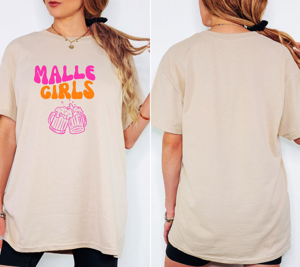 Malle Shirt, Malle 2026, Malle Shirts, Malle Girls, Mallorca T-Shirt, Bier Shirt, Frauen, Gruppenshirt Damen, Sommer, Urlaub, Party Shirt