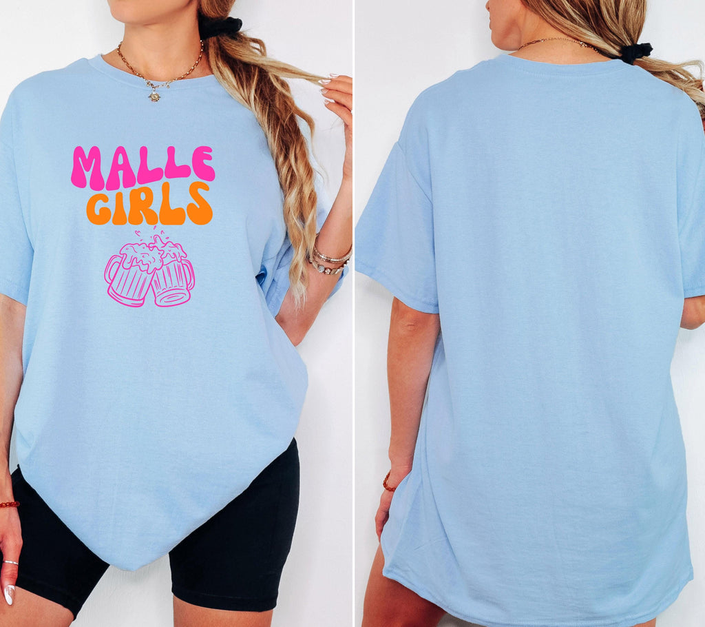 Malle Shirt, Malle 2026, Malle Shirts, Malle Girls, Mallorca T-Shirt, Bier Shirt, Frauen, Gruppenshirt Damen, Sommer, Urlaub, Party Shirt