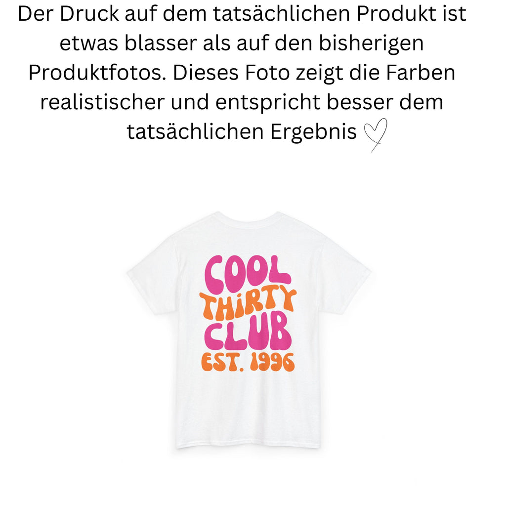 Cool Thirty Club Shirt, Geburtstags Shirt, est 1996, personalisiertes 30. Geburtstag Shirt, Geschenkidee Geburtstag dreißig, 30 Jahre, pink