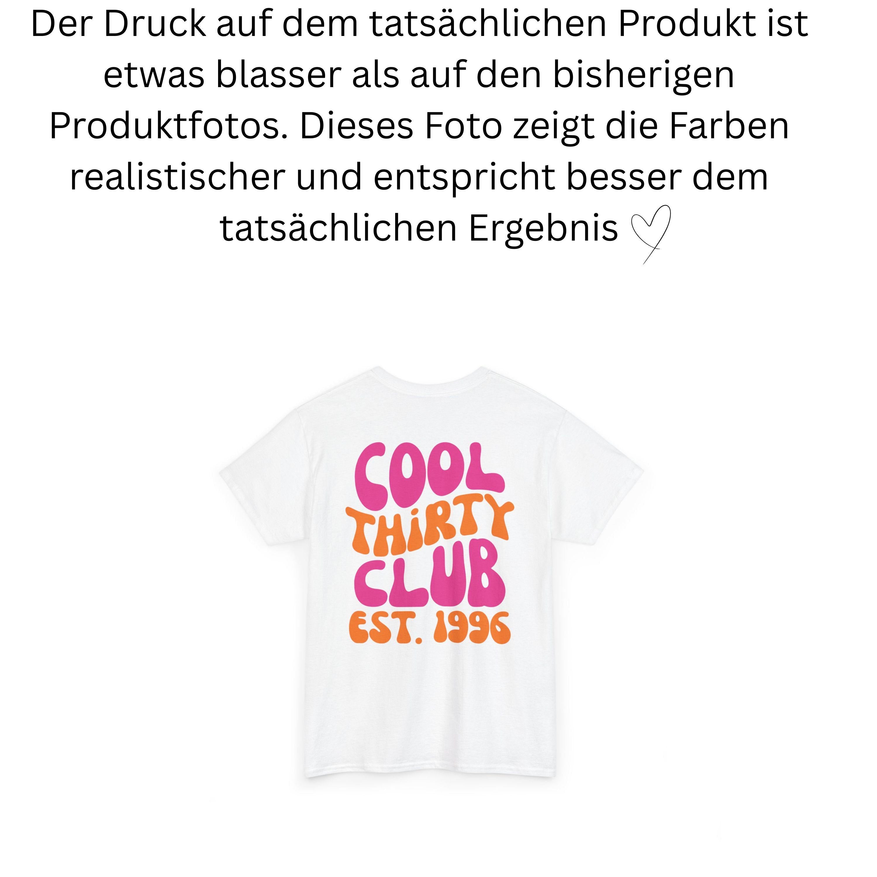 Cool Thirty Club Shirt, Geburtstags Shirt, est 1996, personalisiertes 30. Geburtstag Shirt, Geschenkidee Geburtstag dreißig, 30 Jahre, pink