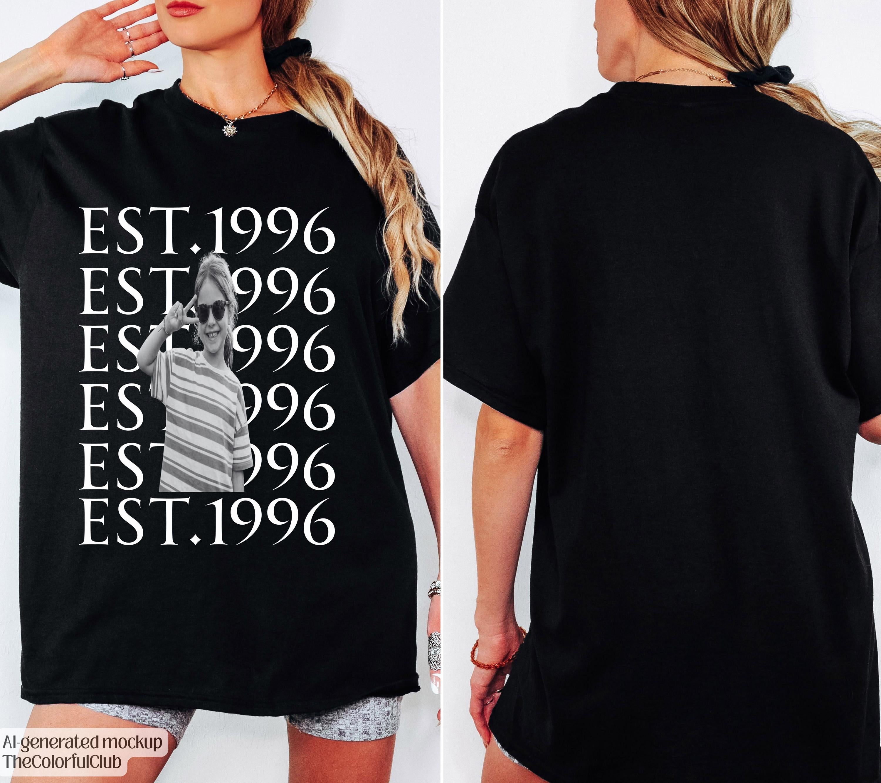 Kinderfoto Shirt Personalisiert | T-Shirt mit eigenem Foto | Geschenk zum Geburtstag Frau | Foto Shirt Damen | Erinnerungsgeschenk Freundin