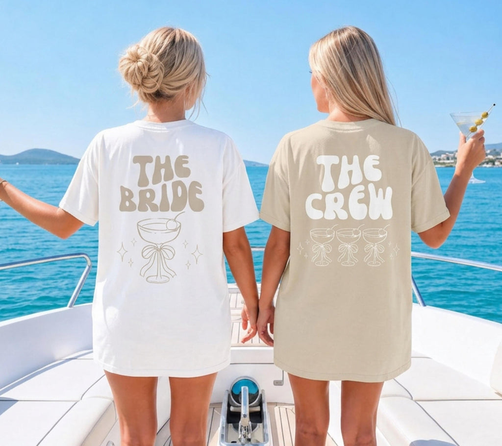 JGA T-Shirt, Junggesellenabschied Shirts, JGA Shirts beige, Bride, Team, Braut Shirt, JGA Frauen, Gruppenshirt, Hochzeit Shirt, Brautparty