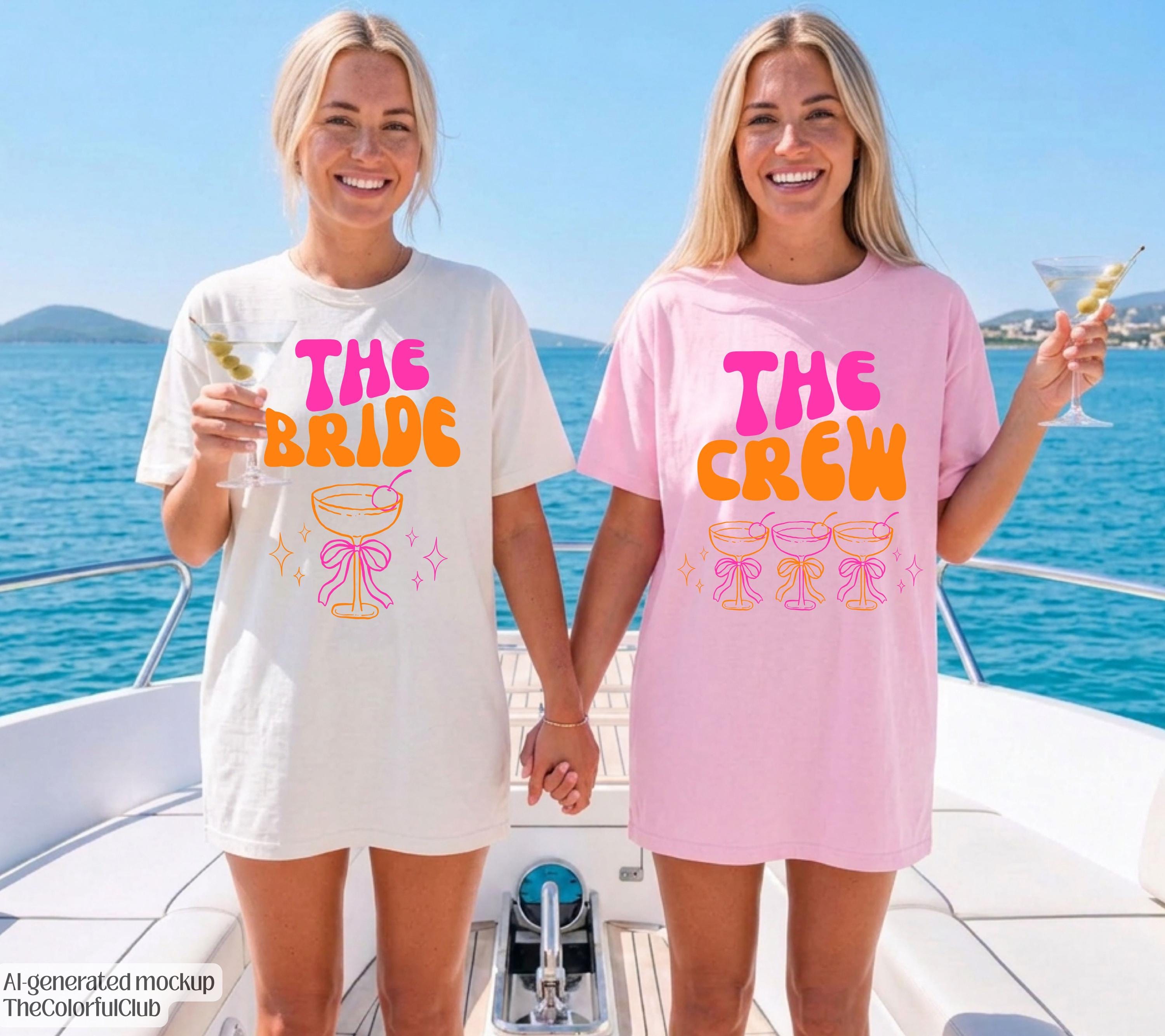 JGA Shirt, Junggesellenabschied Frau, JGA pink orange, Team Shirts, Braut Shirt, The Bride, JGA Frauen, Hochzeit, Accessoires, Geschenk Crew