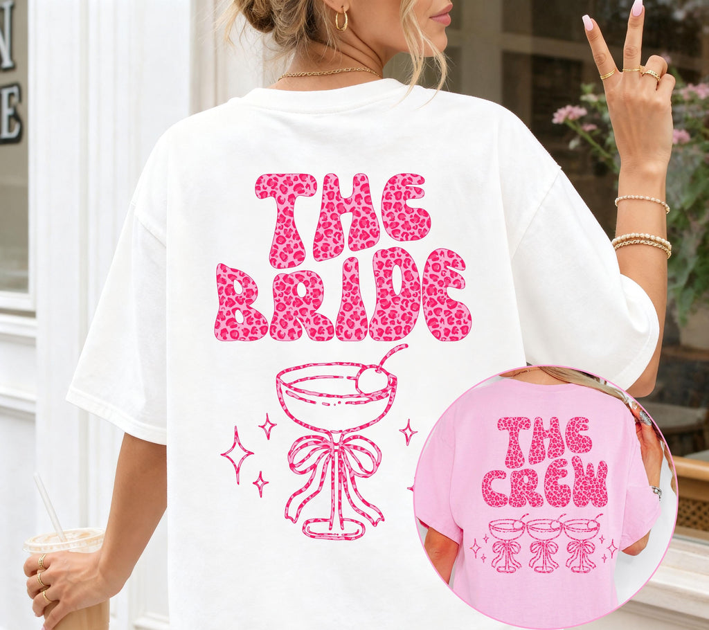 JGA Shirt, Junggesellenabschied Shirts, Team Bride, Braut Shirt , JGA Frauen, Gruppenshirt, Hochzeit, Leo Muster pink, Leopard Damen, Crew