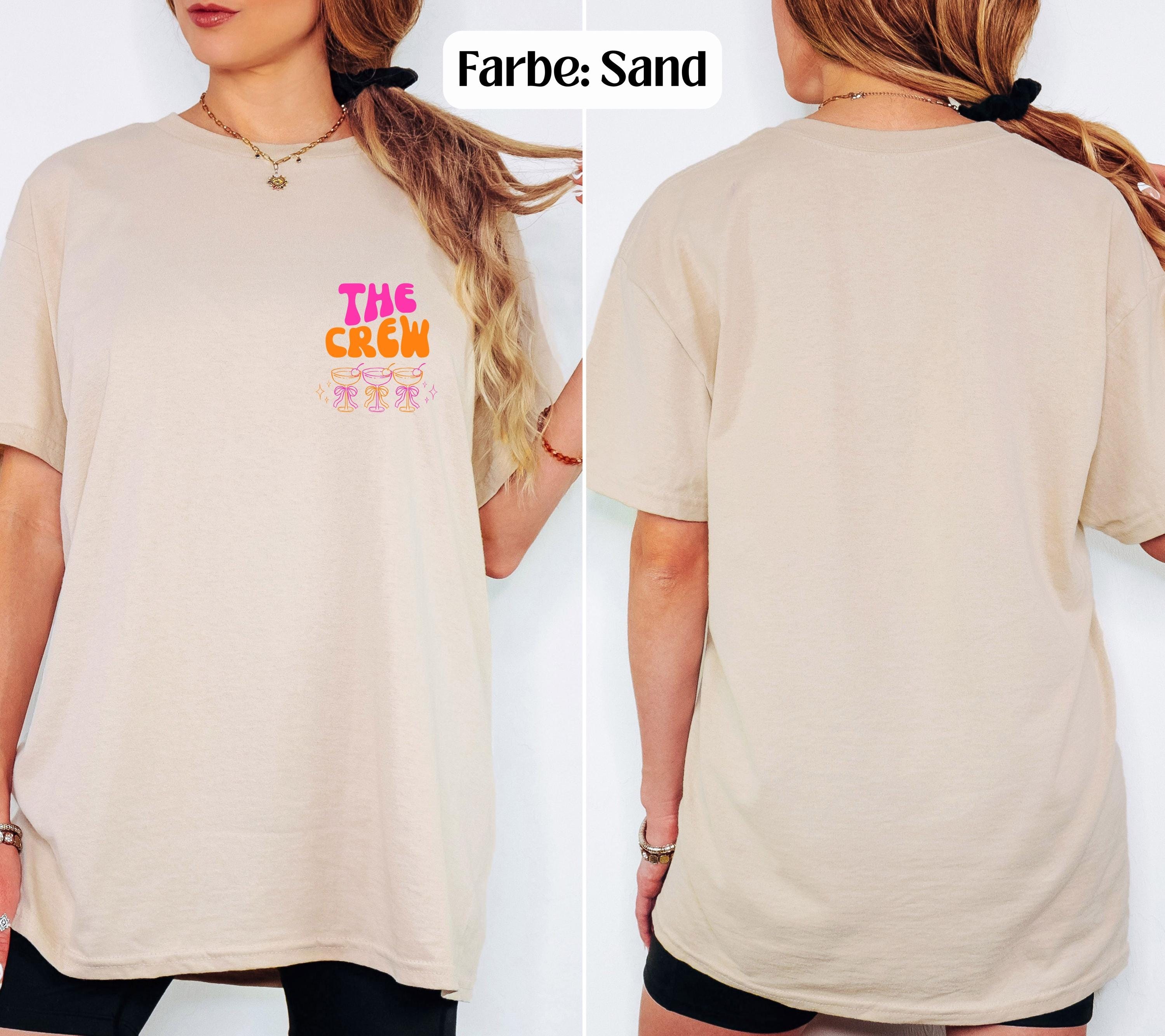 JGA T Shirt, Junggesellenenabschied Shirts, JGA pink orange, Backprint, Team, Braut Shirt, JGA Frauen, Gruppen T Shirt, Hochzeit, Brautparty