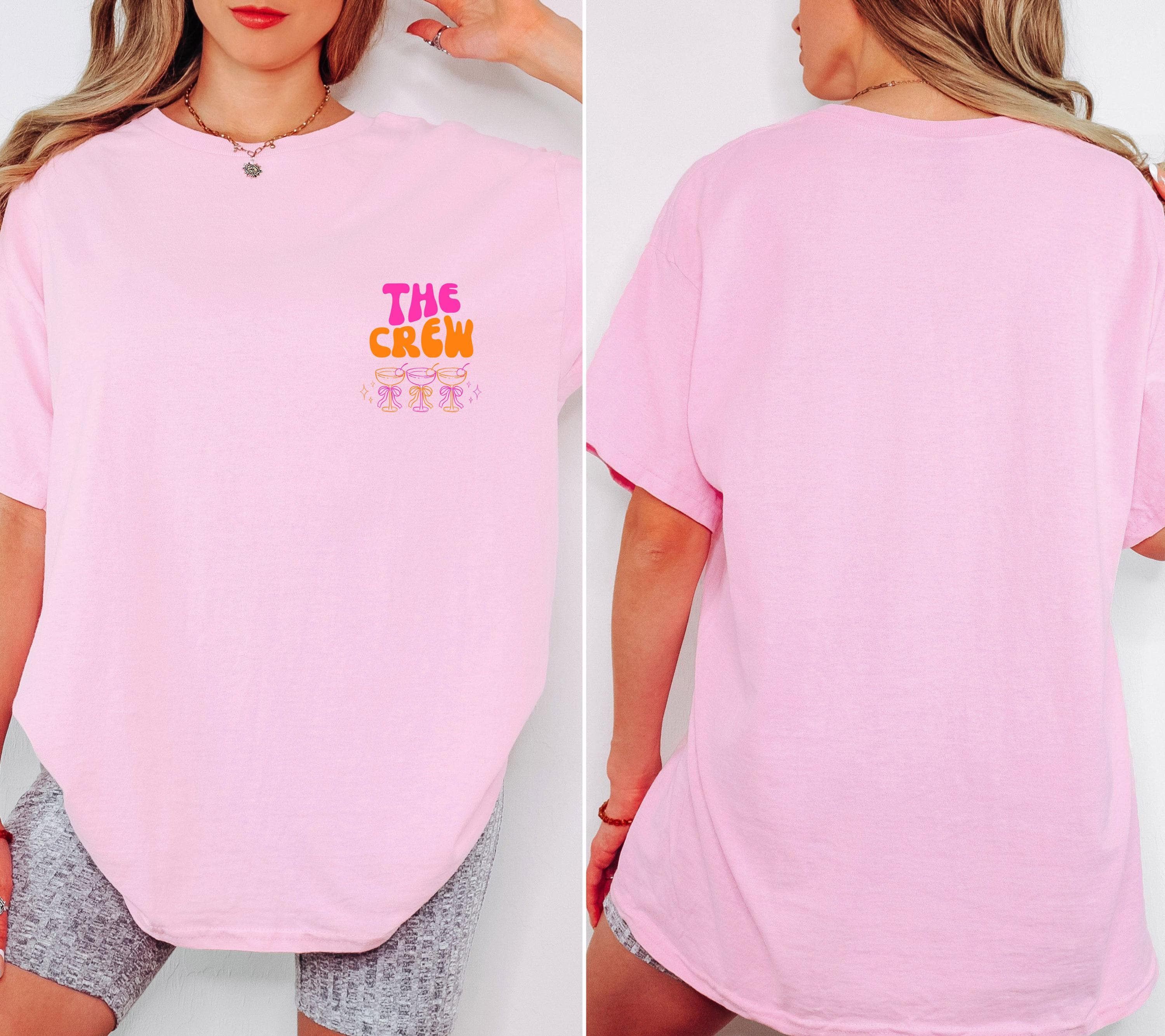 JGA T Shirt, Junggesellenenabschied Shirts, JGA pink orange, Backprint, Team, Braut Shirt, JGA Frauen, Gruppen T Shirt, Hochzeit, Brautparty