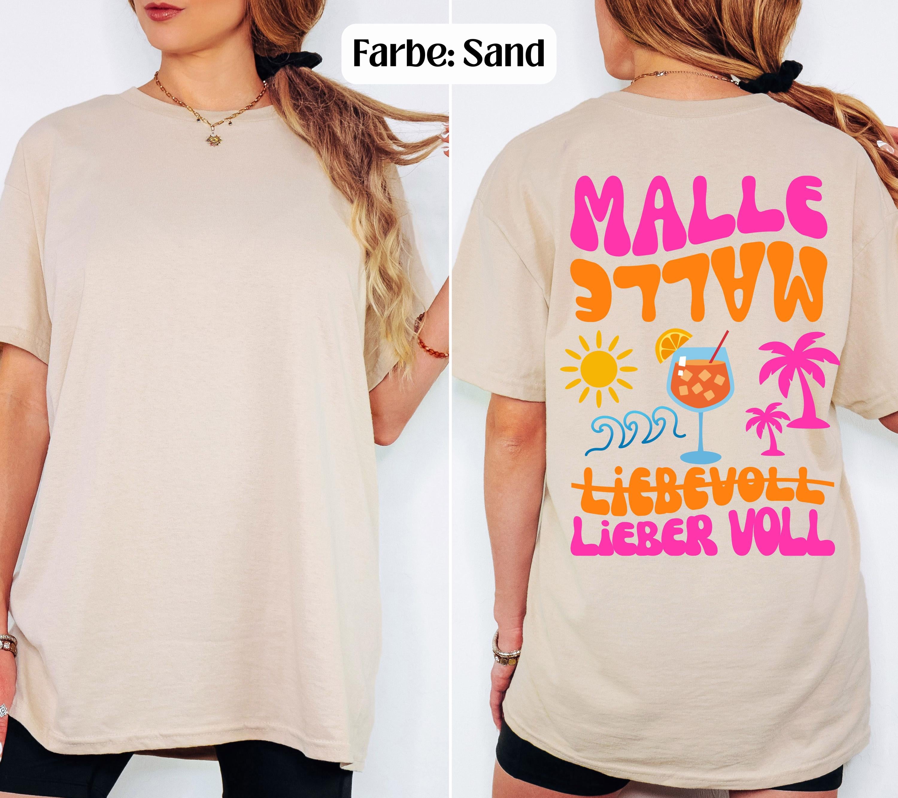 Malle Shirt, Backprint, Malle 2026, Malle Shirts, Malle T Shirt, personalisiert, Mallorca Shirts, Spritz Shirt, Palmen, Sonne, Gruppenshirt