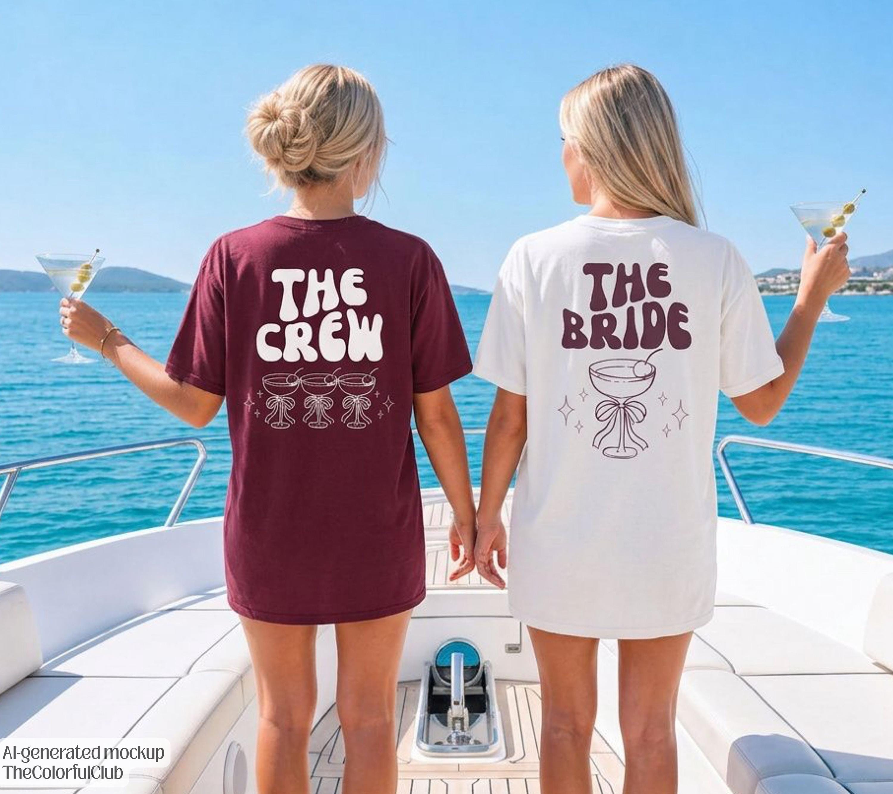 JGA Shirt Backprint, Junggesellinnenabschied Shirts, JGA Shirts rot, Bride, Team, Braut T-Shirt, JGA Frauen, Gruppenshirt, Hochzeit Shirt