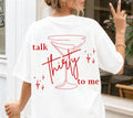 Thirty Shirt, Geburtstagsshirt, personalisiertes 30. Geburtstag T-Shirt, Geschenk Geburtstag dreißig, 30 Jahre, Birthday, talk thirty to me