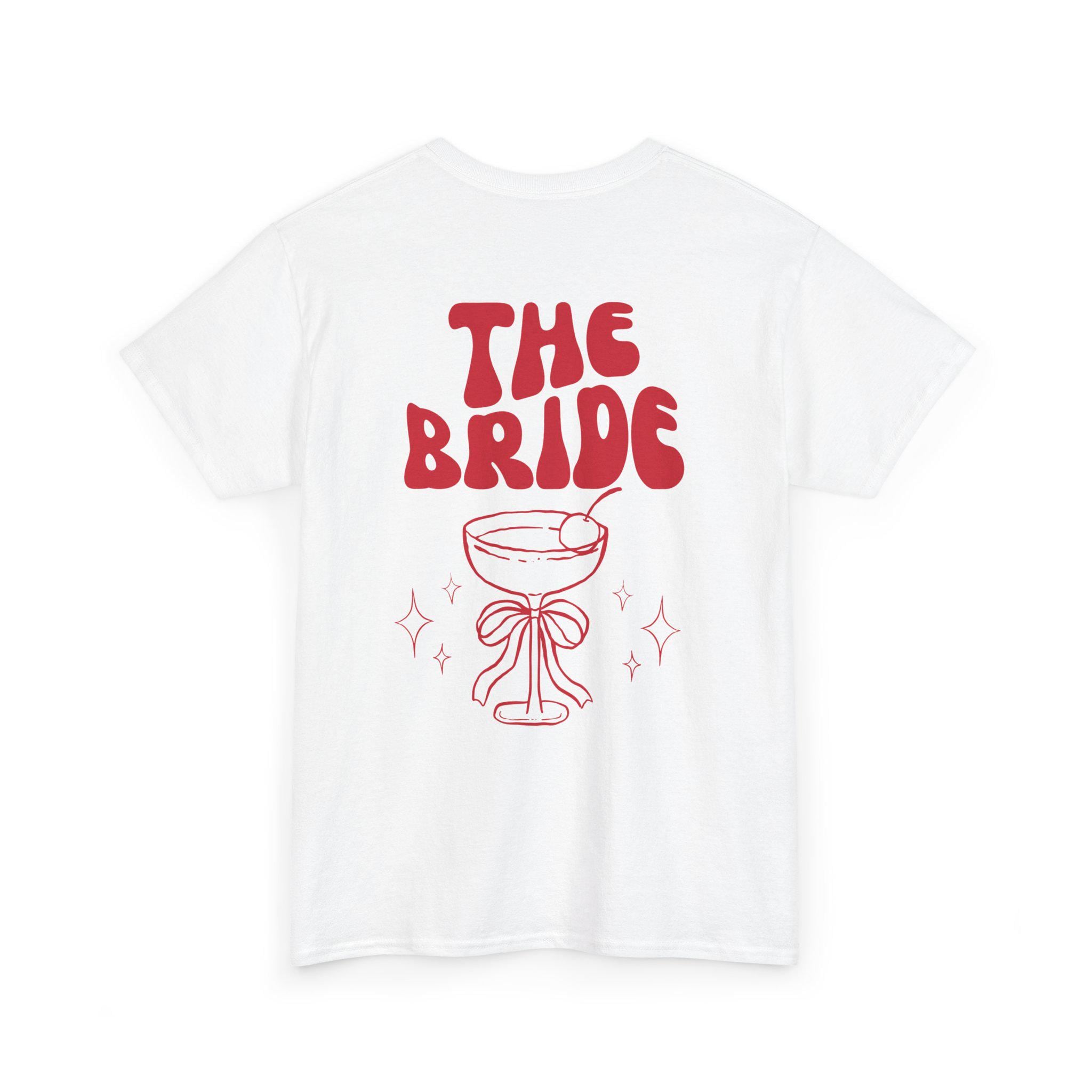 JGA Shirt Backprint, Junggesellinnenabschied Shirts, JGA Shirts rot, Bride, Team, Braut T-Shirt, JGA Frauen, Gruppenshirt, Hochzeit Shirt