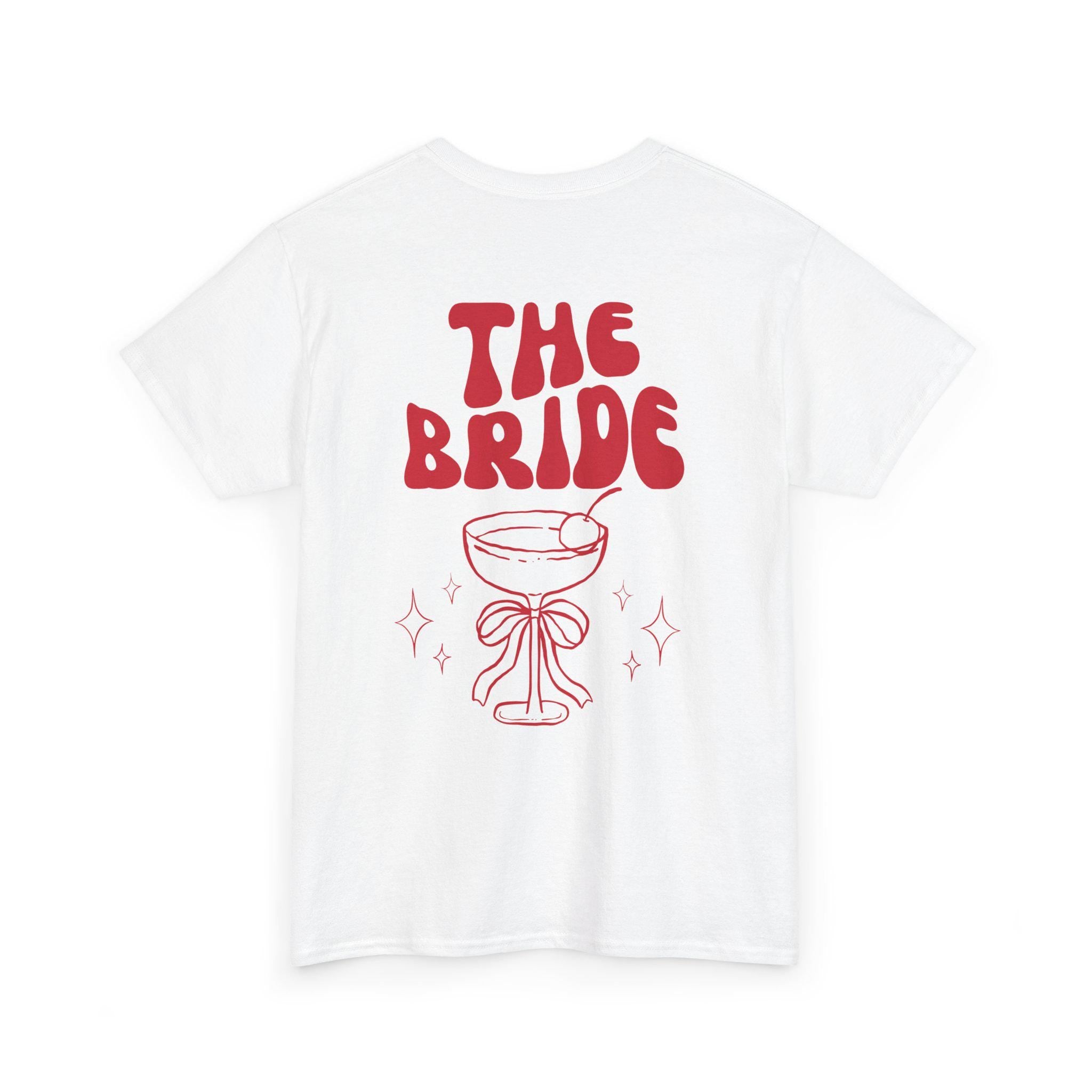 JGA Shirt Backprint, Junggesellinnenabschied Shirts, JGA Shirts rot, Bride, Team, Braut T-Shirt, JGA Frauen, Gruppenshirt, Hochzeit Shirt