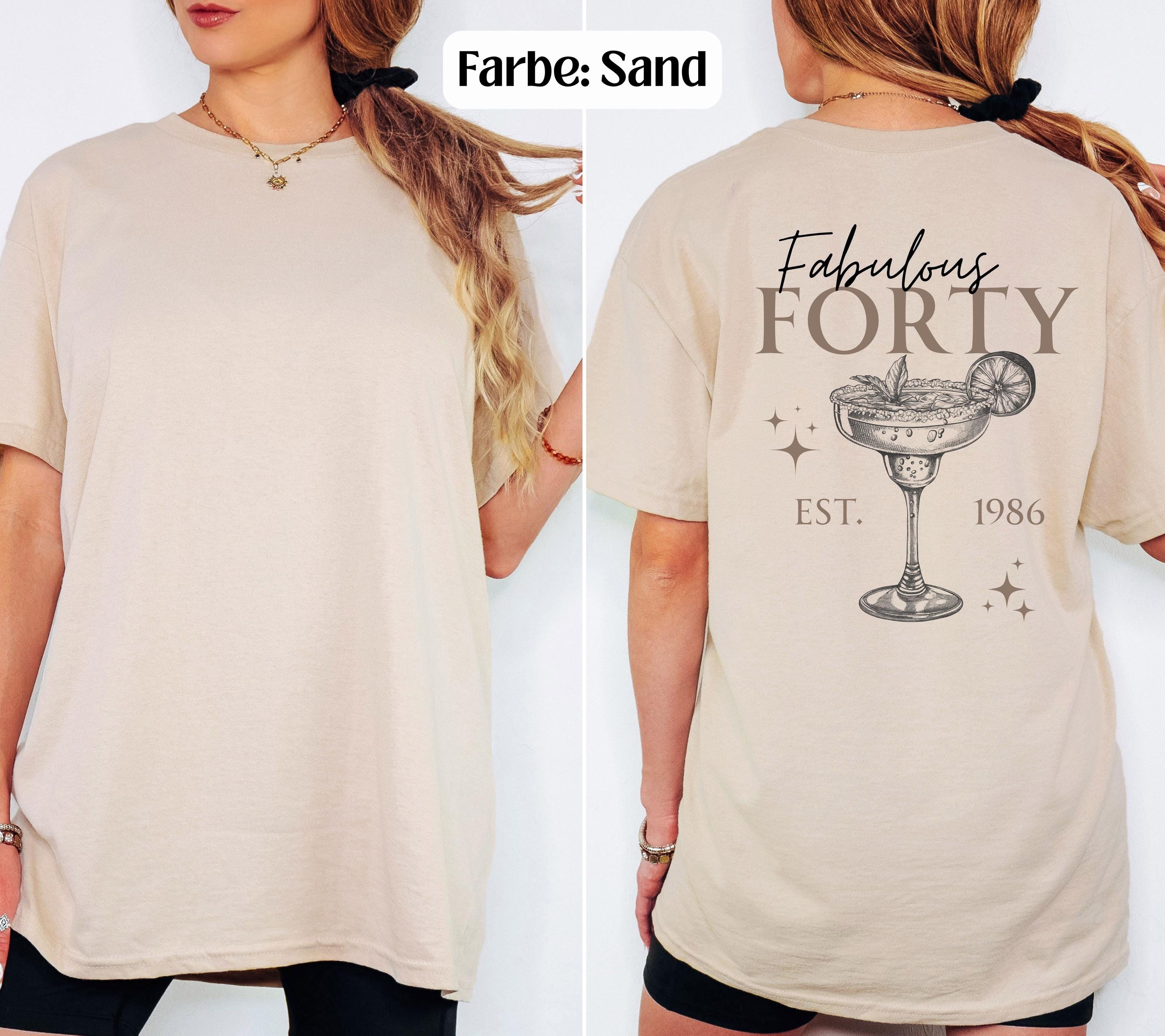 Fabulous Forty Shirt, Geburtstag Shirt, est 1986, personalisiertes 40. Geburtstag T-Shirt, Geschenkidee Geburtstag vierzig, 40, Birthday