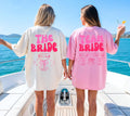 JGA T Shirt Backprint, Junggesellenenabschied Shirts, JGA pink orange, Bride, Team, Braut Shirt mit Name, JGA Frauen, Gruppen Shirt Hochzeit