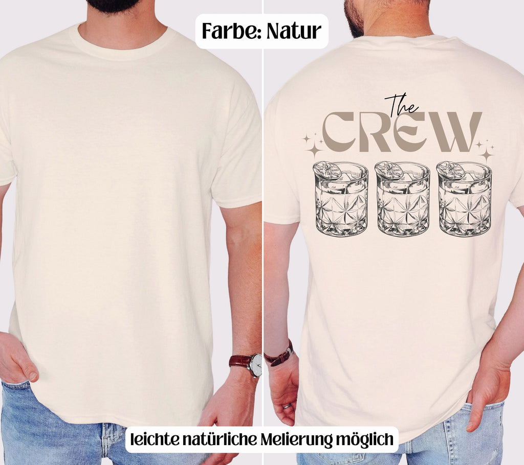 JGA Shirt Männer, Herren, Junggesellenabschied, Bräutigam, Team, Crew, Groom, Gruppenshirt, lustiges JGA Shirt, Whisky, cool, JGA Herren