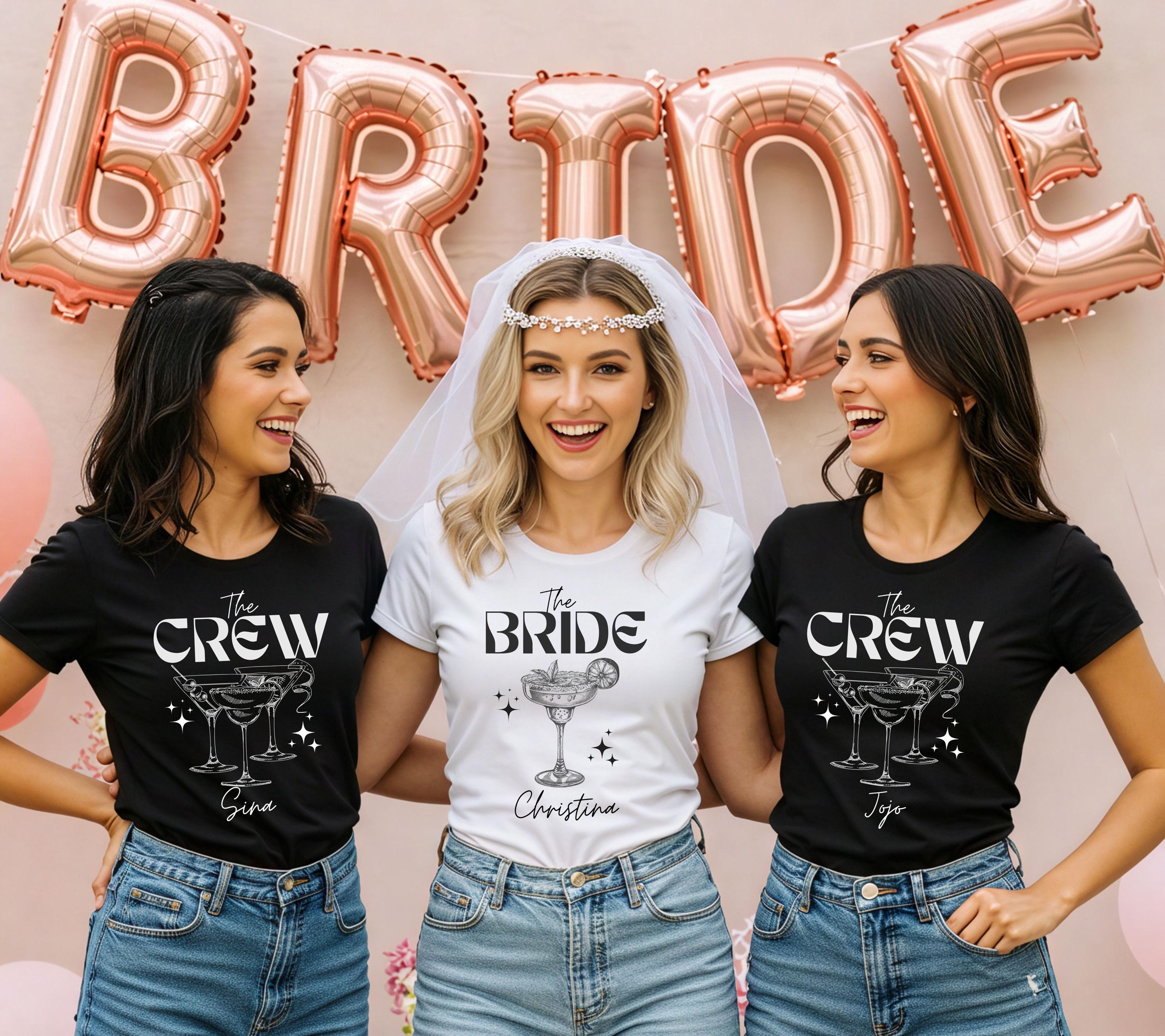 JGA Shirt, JGA Shirts Frauen, Junggesellenabschied, T-Shirt Damen, Team Shirts, Braut Shirt, Bride Shirt, JGA Frauen, Hochzeit, schwarz weiß