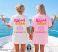 Malle Shirts, es eskaliert eh, Backprint, Malle Girls, Malle T Shirt, Mallorca Shirts, Bier Shirt, Sauf T Shirt, Gruppenshirt, lustig, bunt