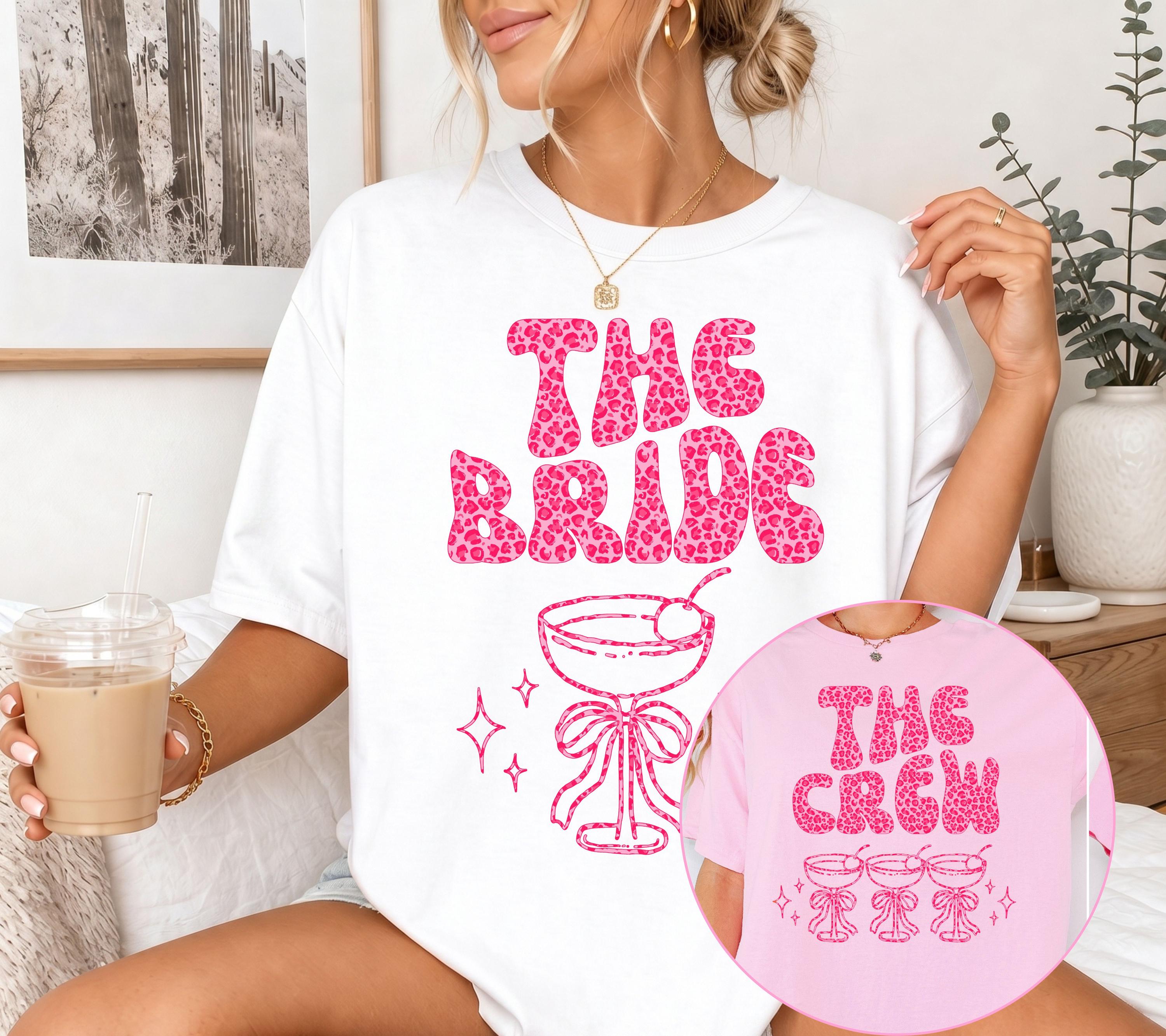 JGA T-Shirt, Junggesellenabschied Shirts, Team Bride, Braut Shirt , JGA Frauen, Gruppenshirt, Hochzeit, Leo Muster pink, Leopard Damen, Crew