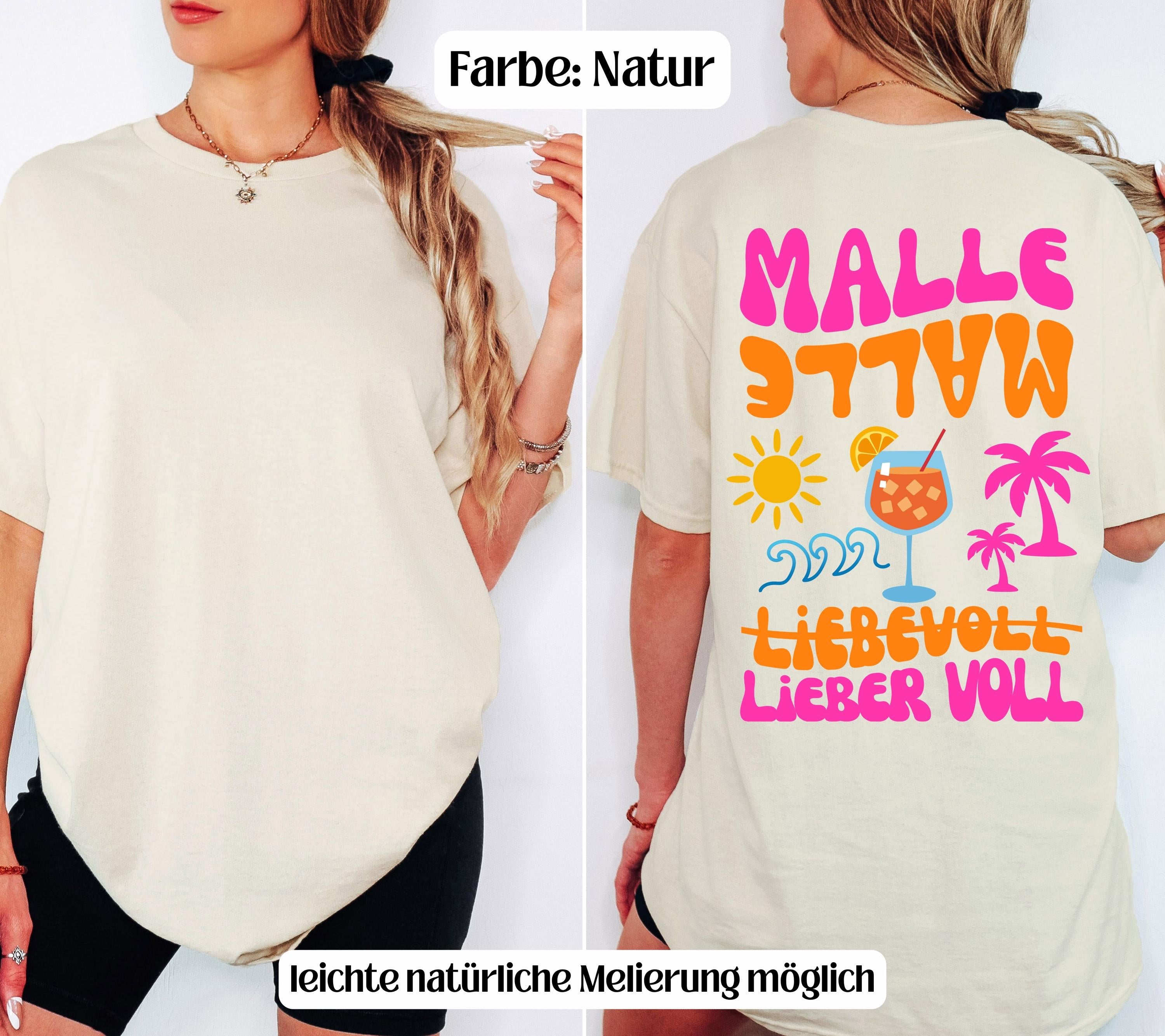 Malle Shirt, Backprint, Malle 2026, Malle Shirts, Malle T Shirt, personalisiert, Mallorca Shirts, Spritz Shirt, Palmen, Sonne, Gruppenshirt