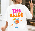 JGA T-Shirt, Junggesellinnenabschied Shirts, JGA pink orange, Backprint, Team, Braut Shirt, Spritz, JGA Frauen, Gruppen T Shirt, Hochzeit
