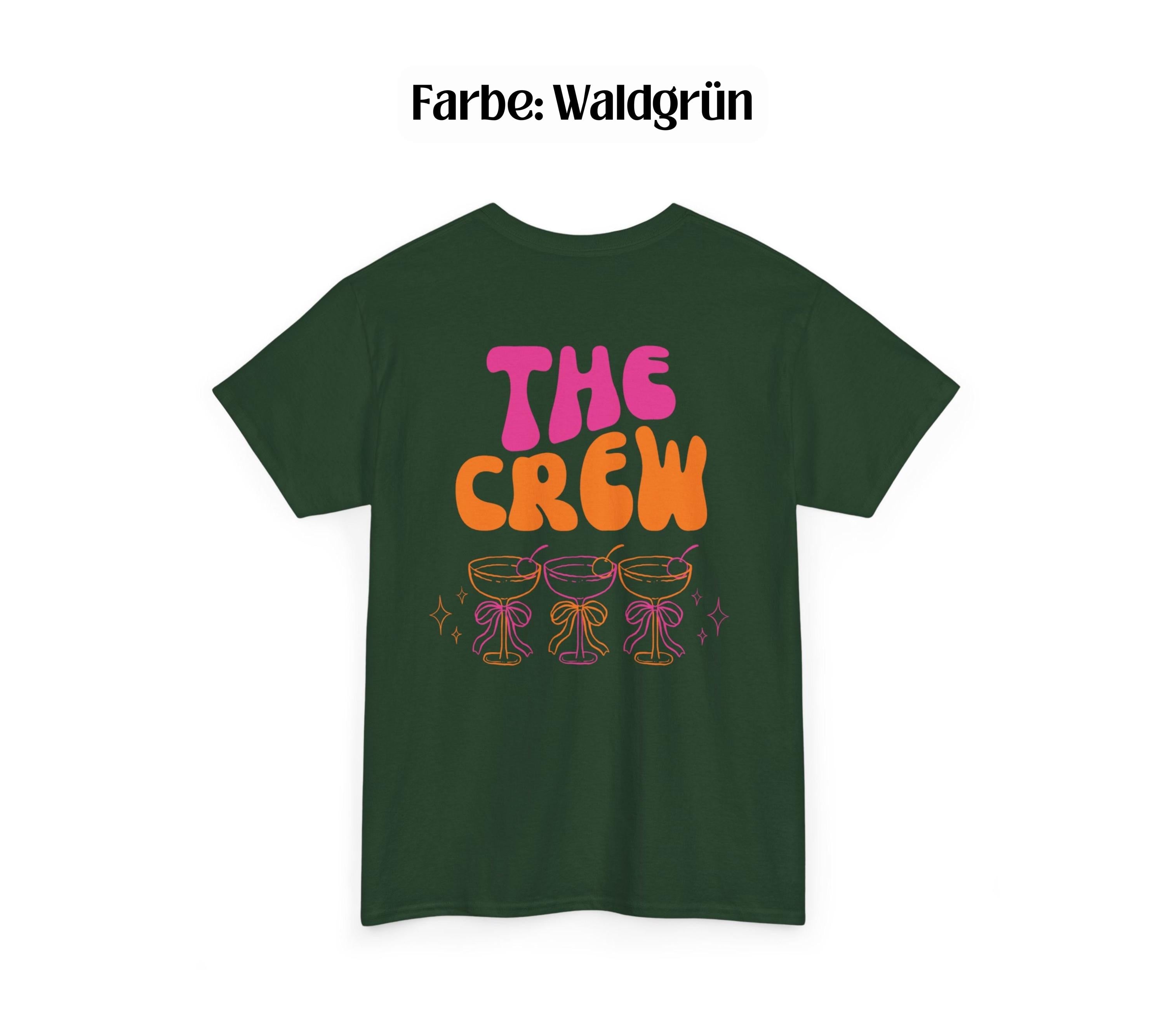 JGA T-Shirt, Junggesellinnenabschied Shirts, JGA pink orange, Backprint, Team, Braut Shirt, JGA Frauen, Gruppenshirt , grün, Hochzeit, Bride