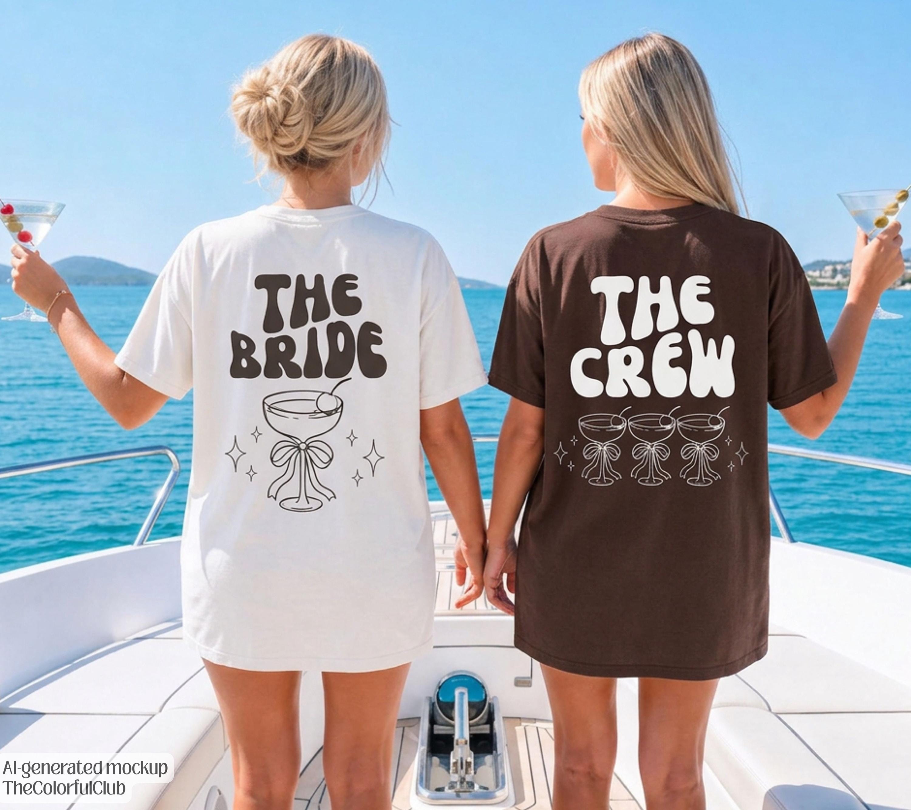 JGA Shirt Backprint, Junggesellinnenabschied Shirts, JGA Shirts braun, Bride, Team, Braut T-Shirt, JGA Frauen, Gruppenshirt, Herbst, dunkel