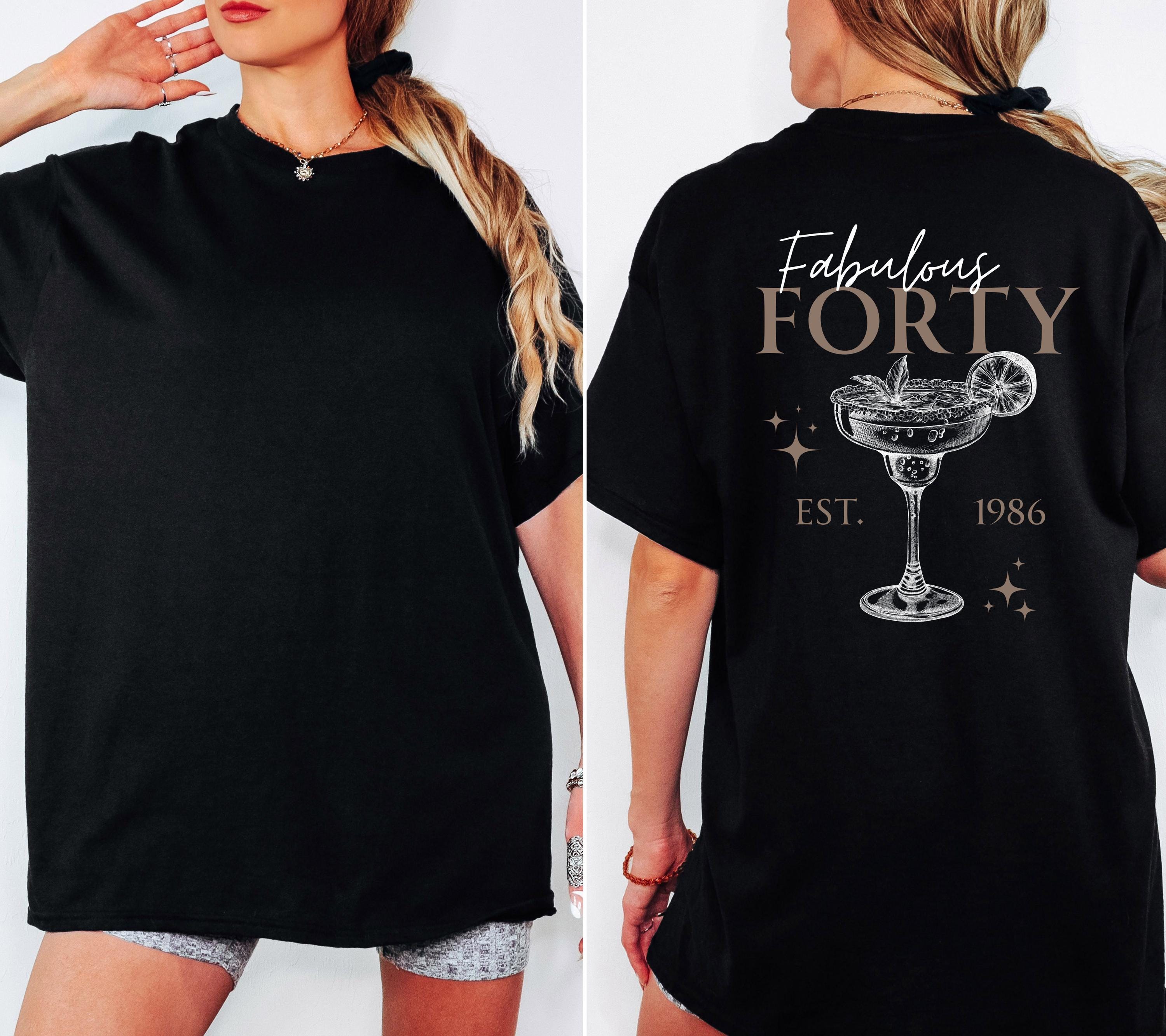 Fabulous Forty Shirt, Geburtstag Shirt, est 1986, personalisiertes 40. Geburtstag T-Shirt, Geschenkidee Geburtstag vierzig, 40, Birthday
