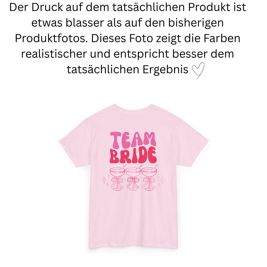 JGA T Shirt Backprint, Junggesellenenabschied Shirts, JGA pink orange, Bride, Team, Braut Shirt mit Name, JGA Frauen, Gruppen Shirt Hochzeit