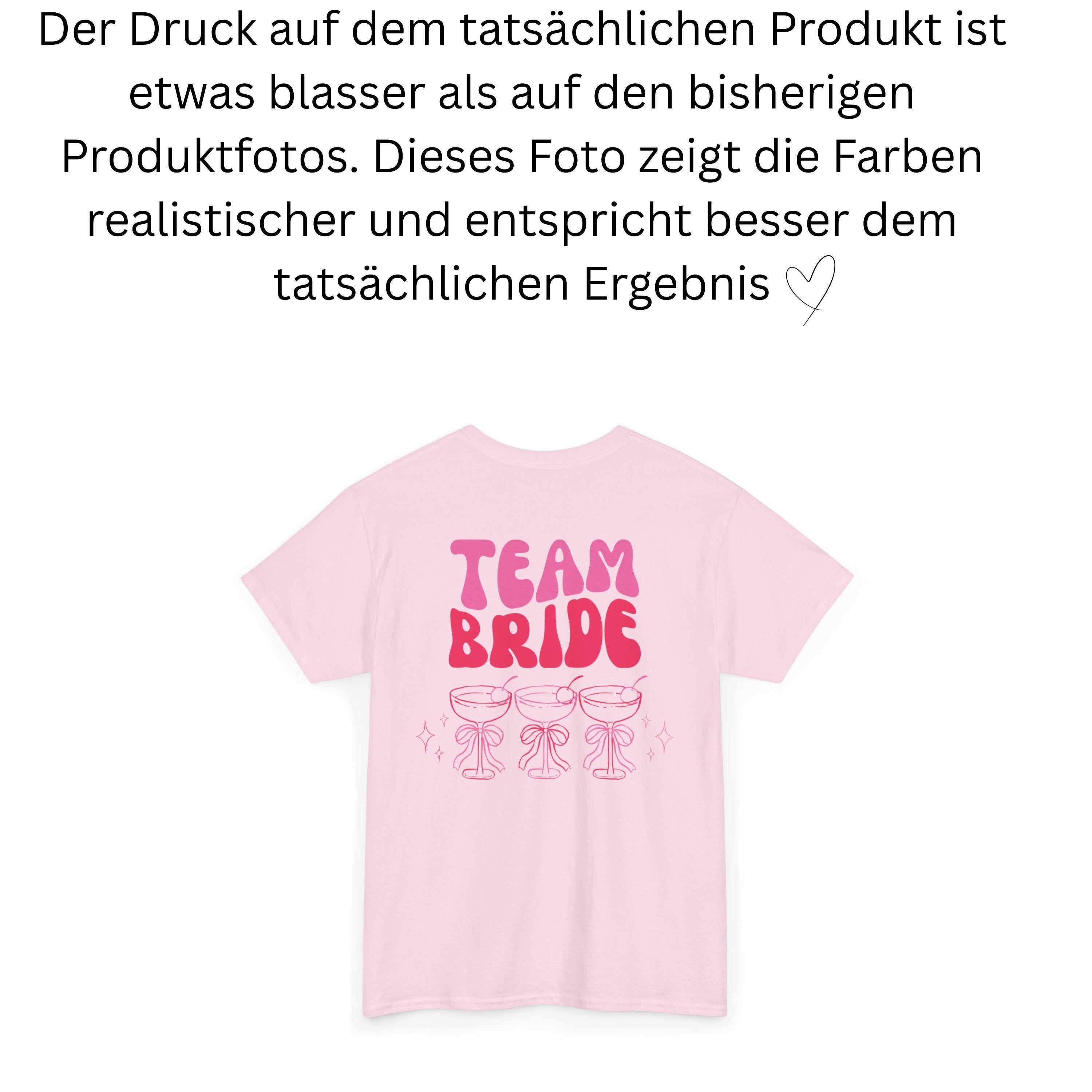JGA T Shirt Backprint, Junggesellenenabschied Shirts, JGA pink orange, Bride, Team, Braut Shirt mit Name, JGA Frauen, Gruppen Shirt Hochzeit