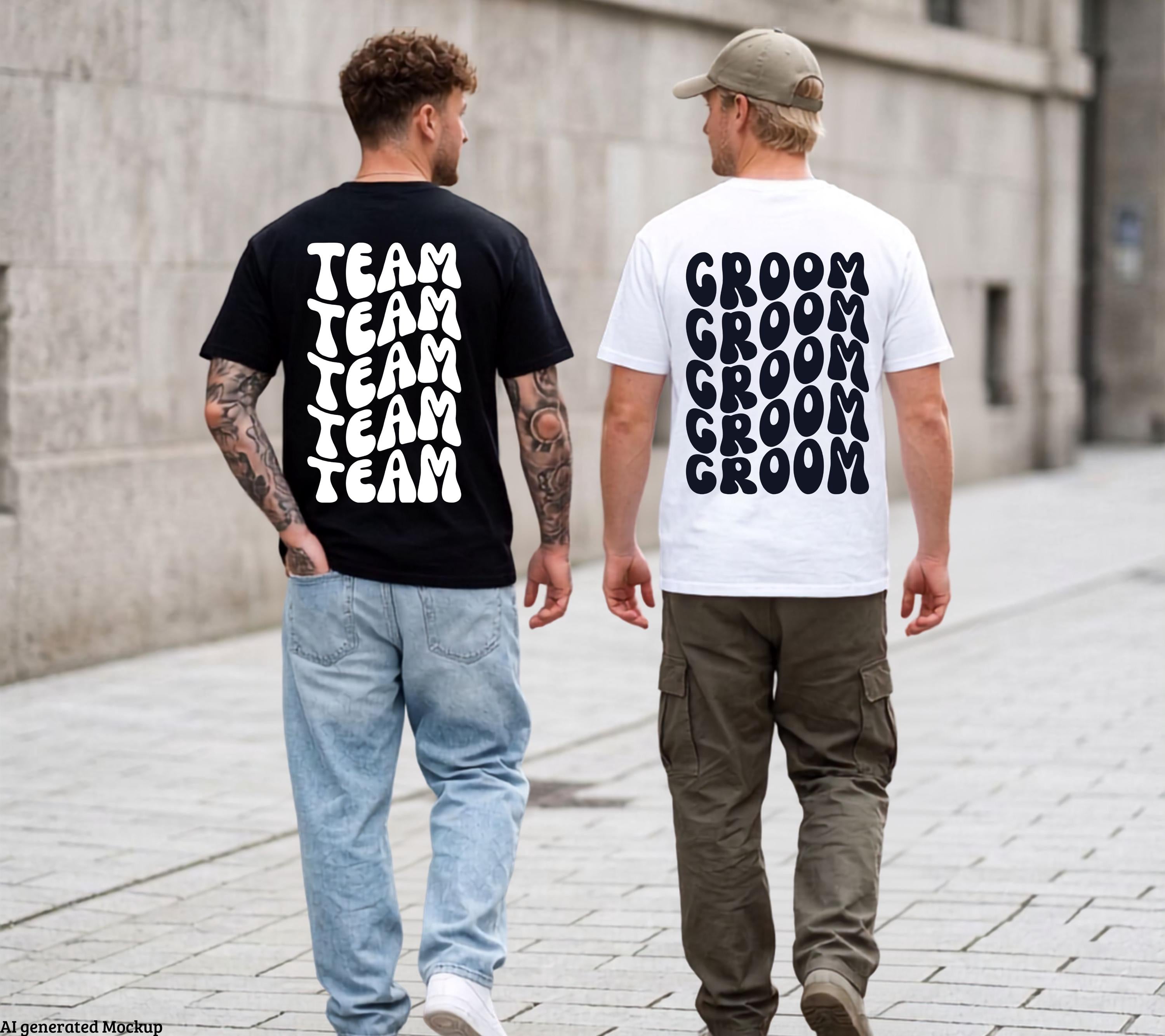 JGA Shirt Männer, Herren, Junggesellenabschied, Bräutigam, Team, Crew, Groom, Gruppenshirt, schönes JGA Shirt, schwarz, cool, JGA Herren