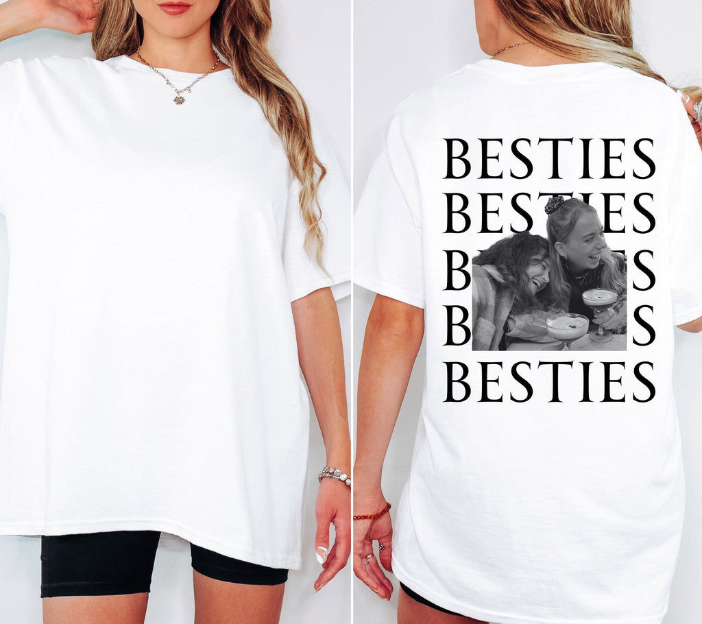 Beste Freundin Shirt, Bestie Shirt, Backprint Damen, mit Foto, Geschenkidee Freundin, Freundinnen, BFF, Best Friends Outfit, Freundschaft
