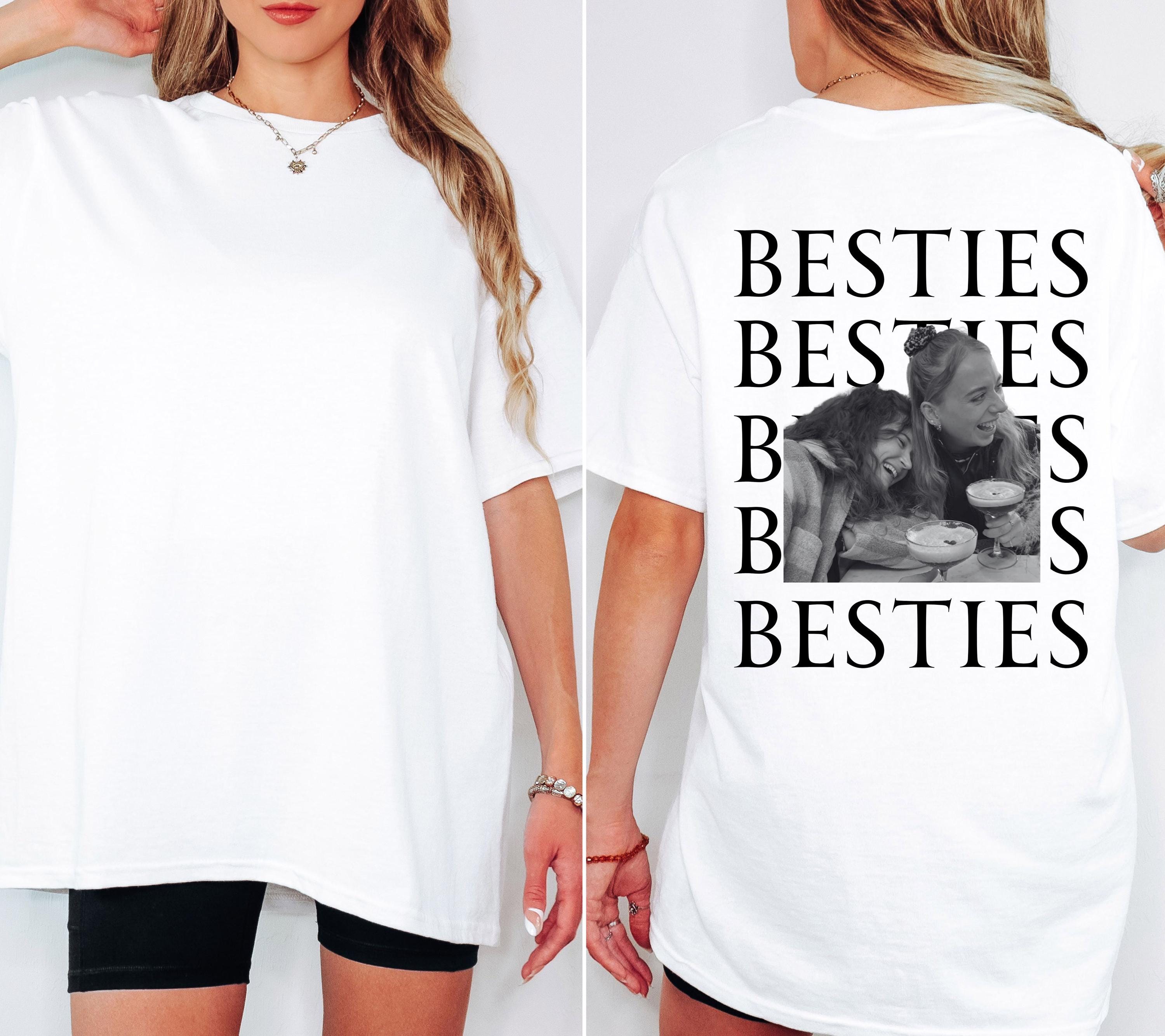 Beste Freundin Shirt, Bestie Shirt, Backprint Damen, mit Foto, Geschenkidee Freundin, Freundinnen, BFF, Best Friends Outfit, Freundschaft