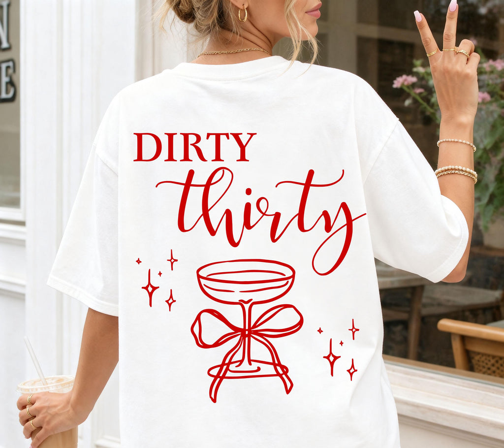 Dirty Thirty Shirt, Geburtstags Shirt, 1996, personalisiertes 30. Geburtstag Shirt, Geschenkidee dreißig, 30 Jahre, Geburtstagsshirt, Party